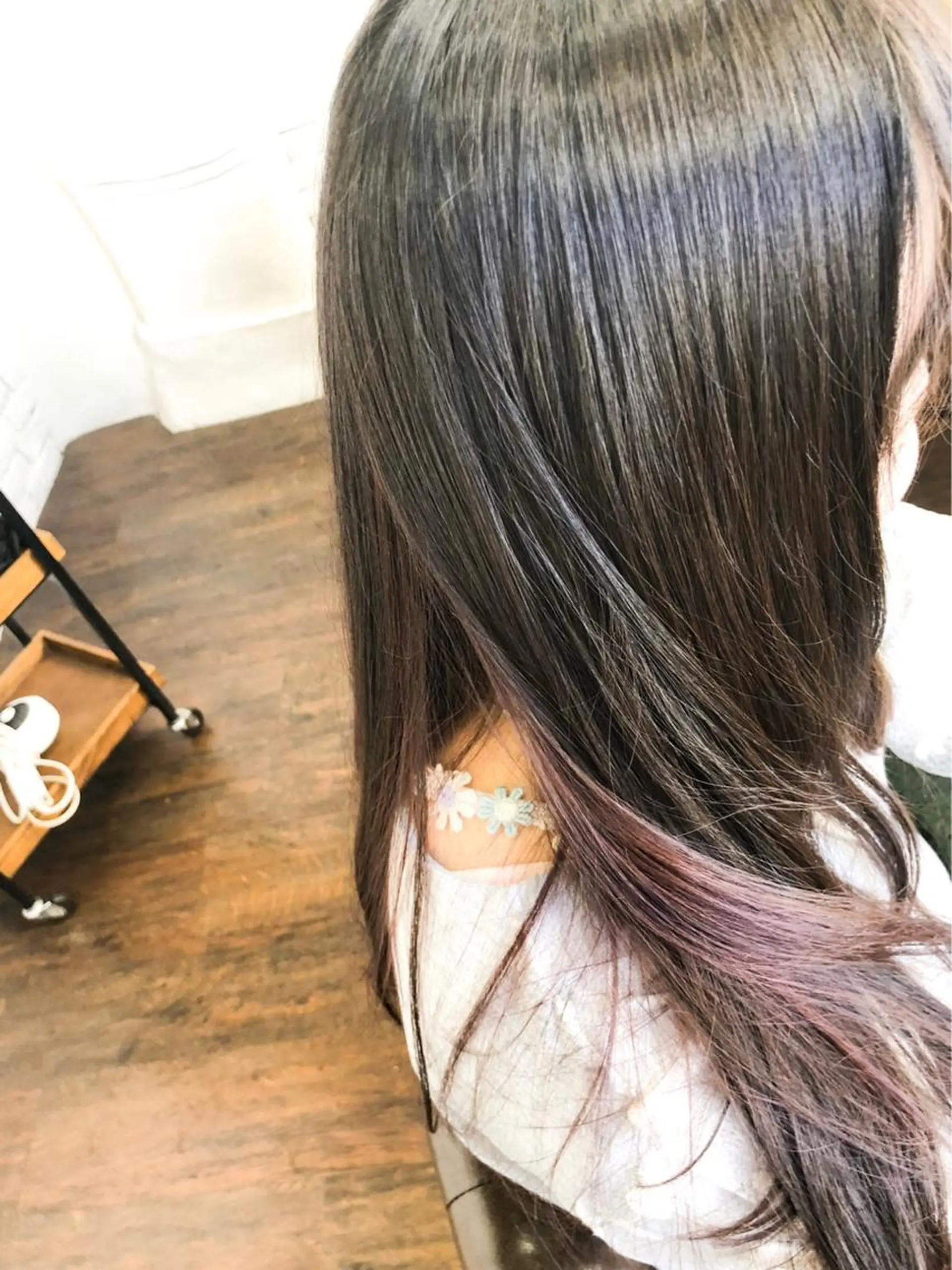 カラー ピンクカラー やなせ かすみのヘアスタイル