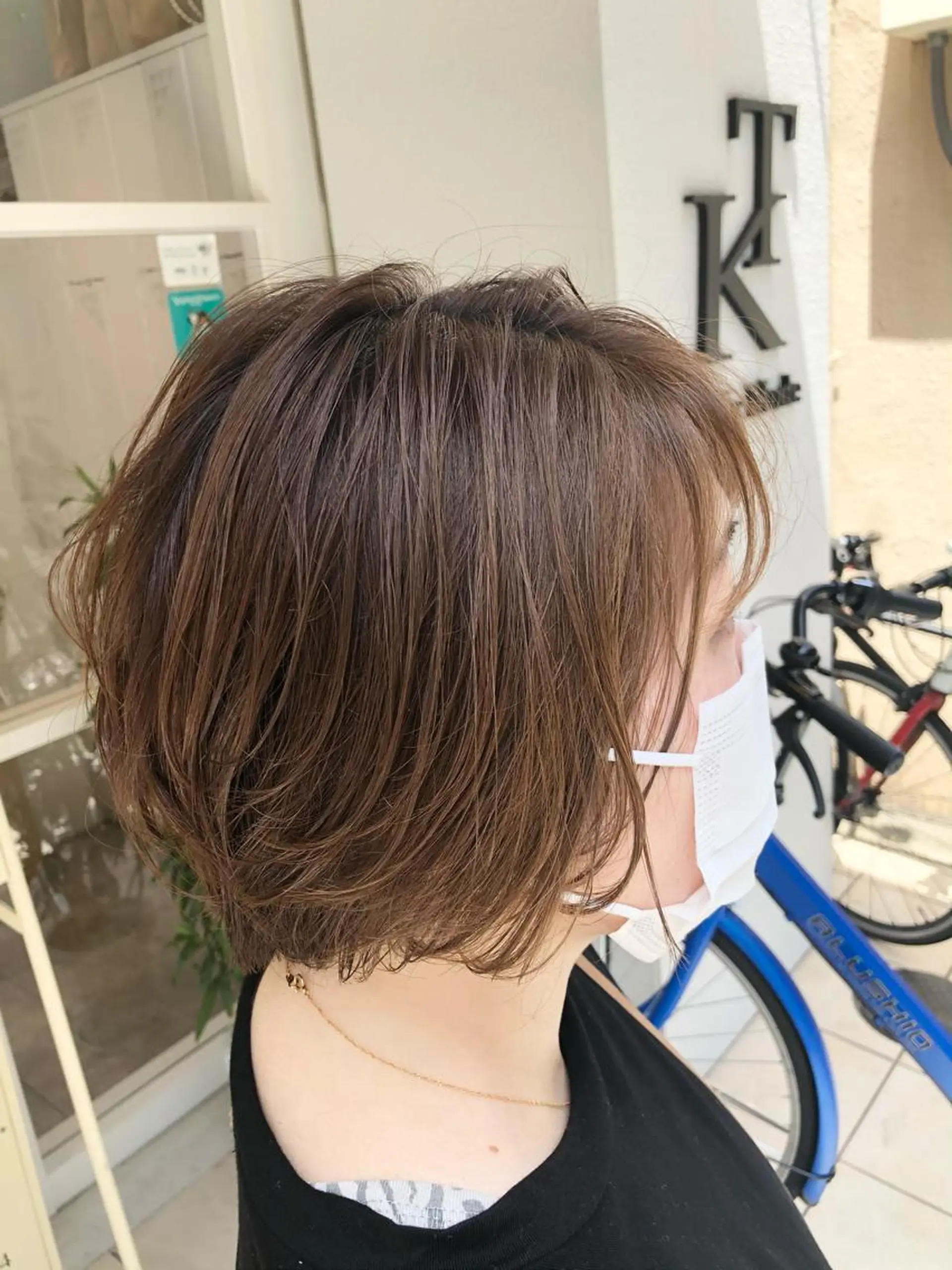 ショート カラー ショートボブ ボブ ショートヘア 田辺 黎花のヘアスタイル