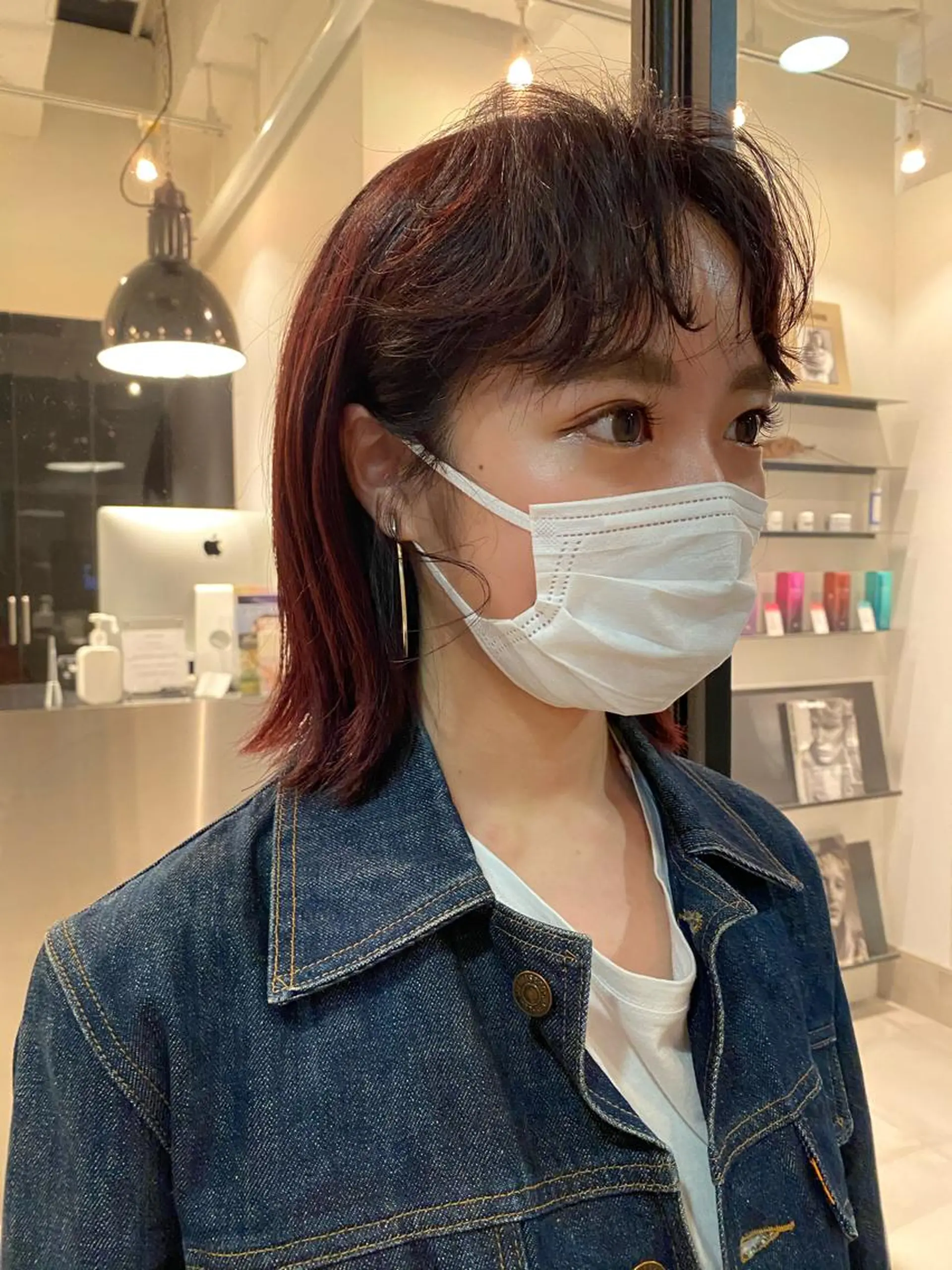 ショート カラー ボルドーカラー Tomoka🐶🌟 似合わせカット✂︎のヘアスタイル