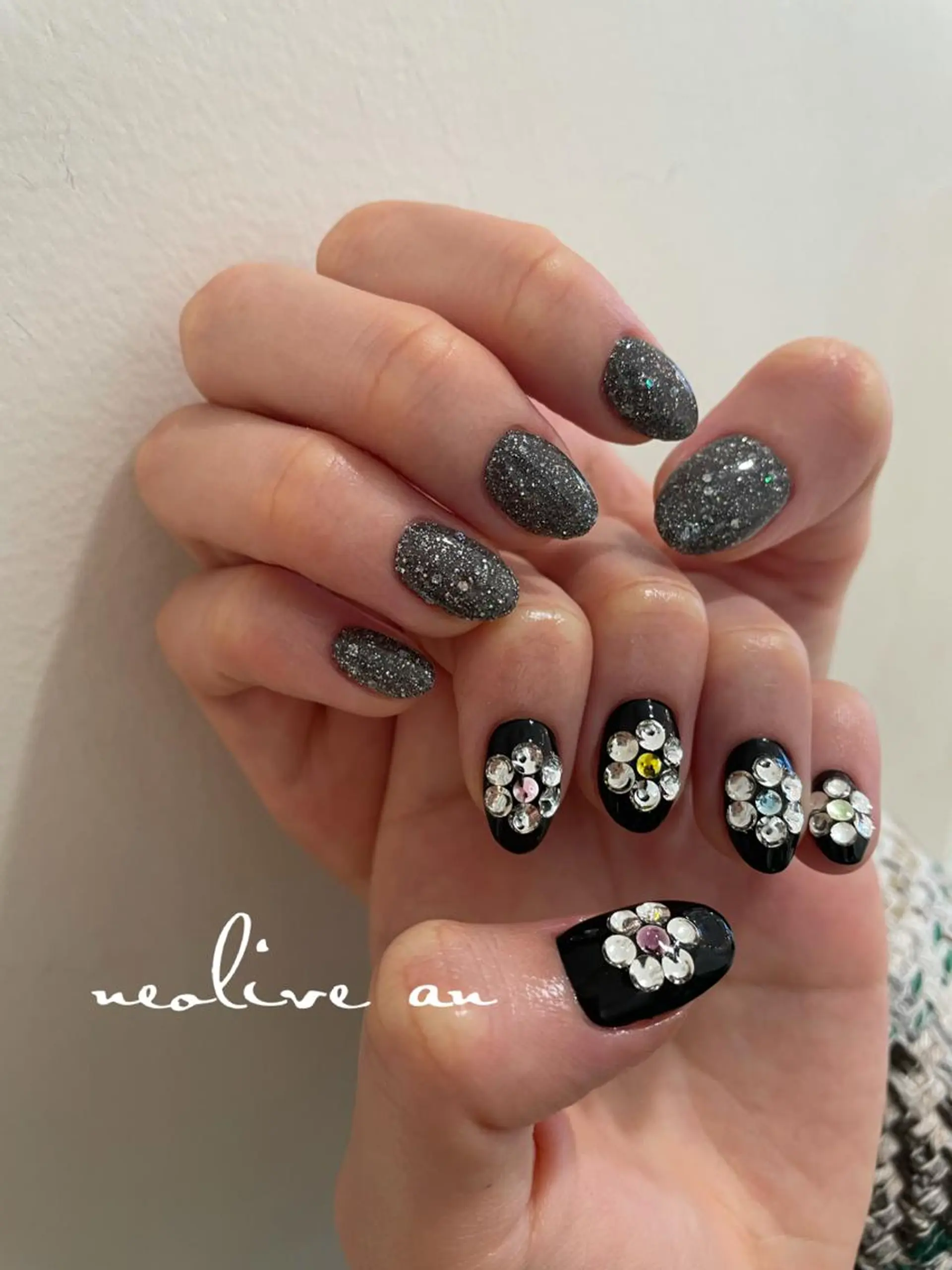 キッズ ネイル フラッシュネイル キラキラネイル ラメ(グリッター) ストーンネイル feey ⁑erinaのネイルデザイン