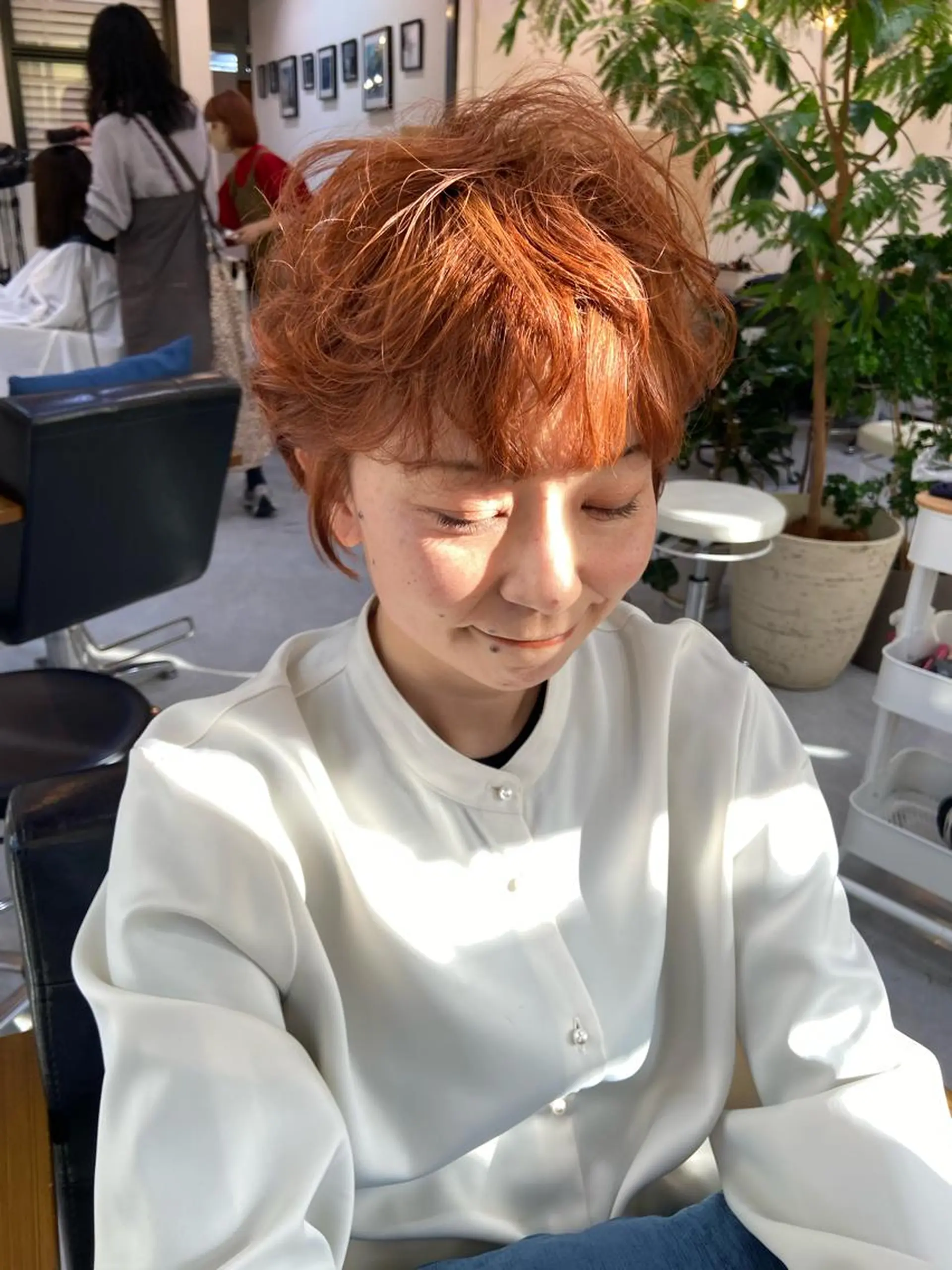 ショート カラー 田中 あやなのヘアスタイル