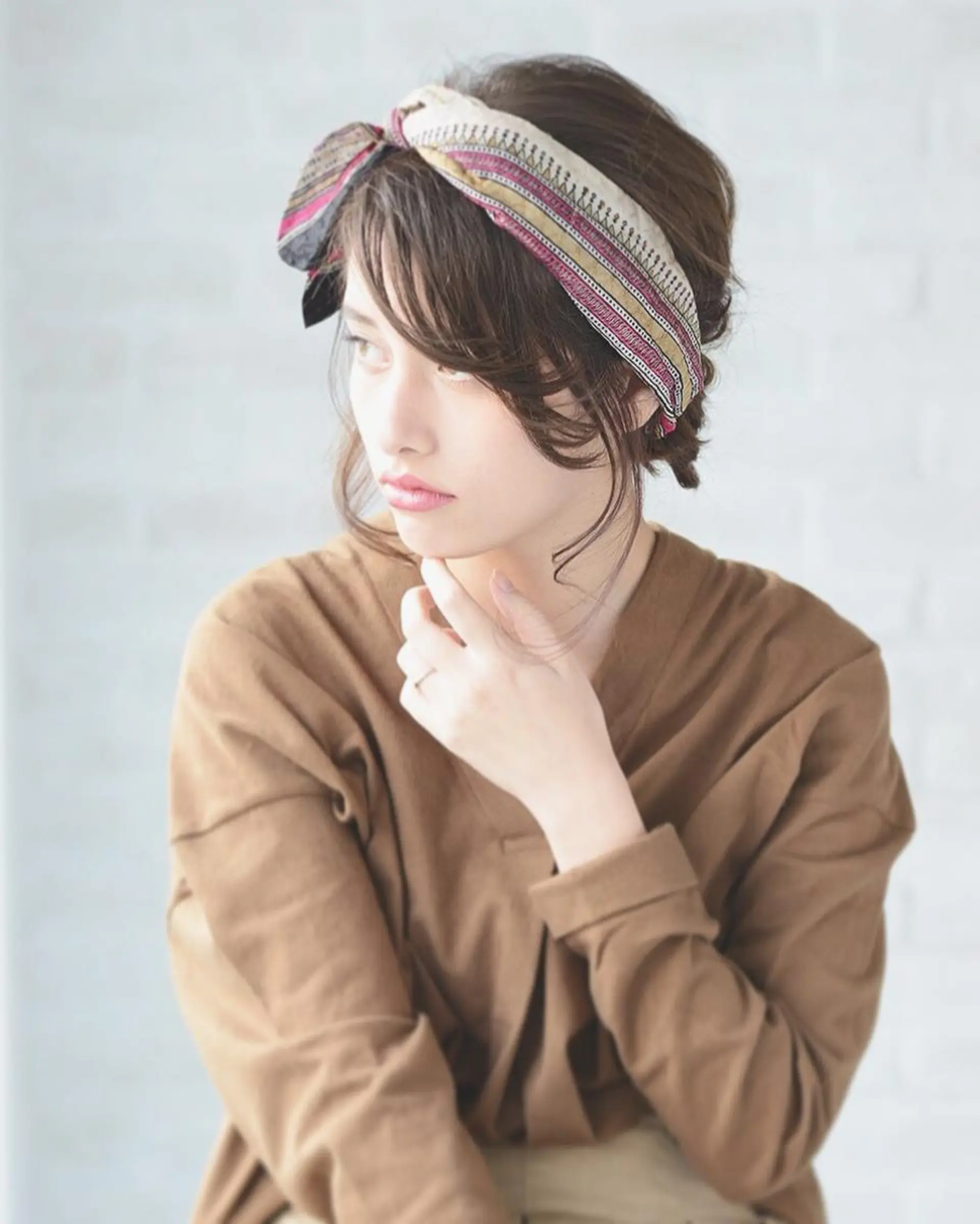 セミロング ヘアアレンジ 結婚式・ブライダル ボブ くびれヘア 斜めバング 伸ばしかけ 圧倒的美髪ストレート ツダケイタロウのヘアスタイル