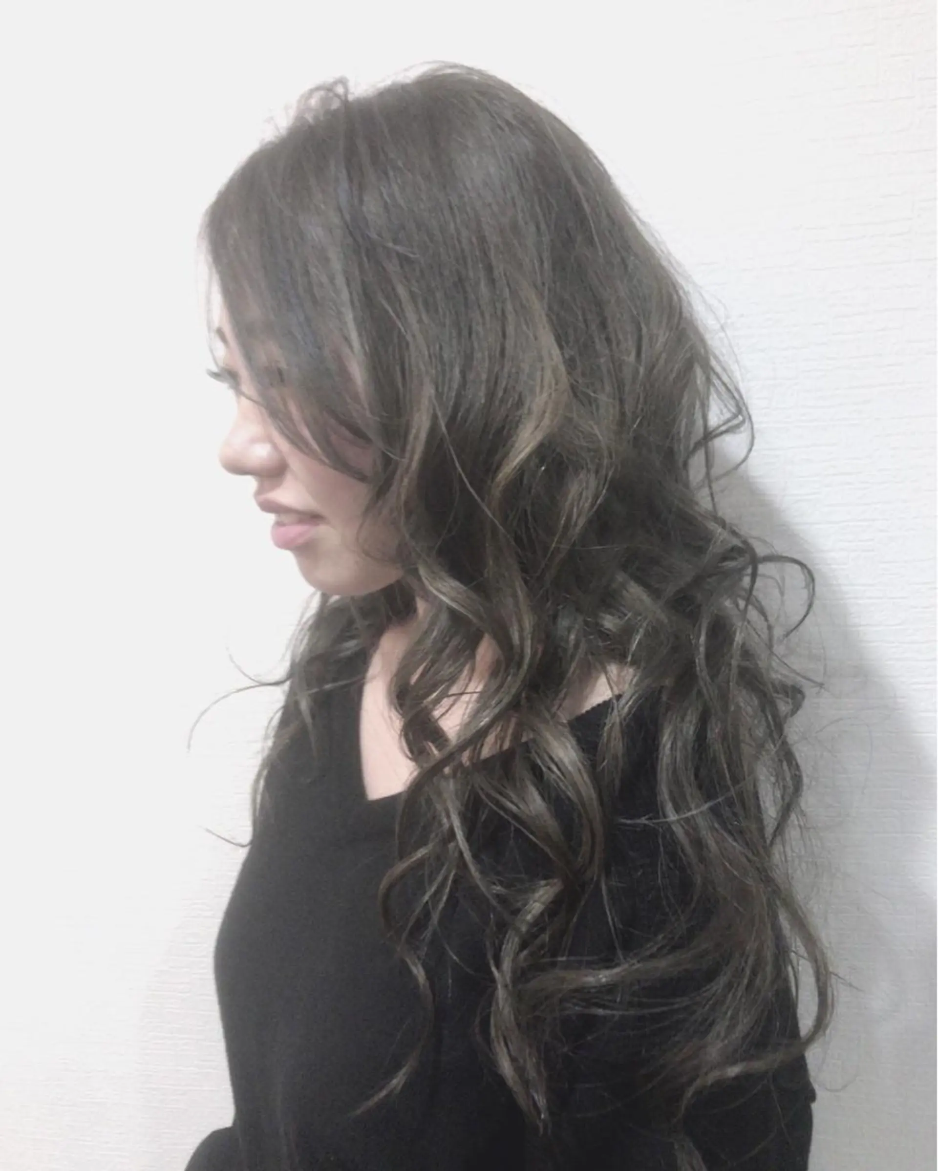 ロング カラー レイヤーカット匠 イソザキノリユキのヘアスタイル
