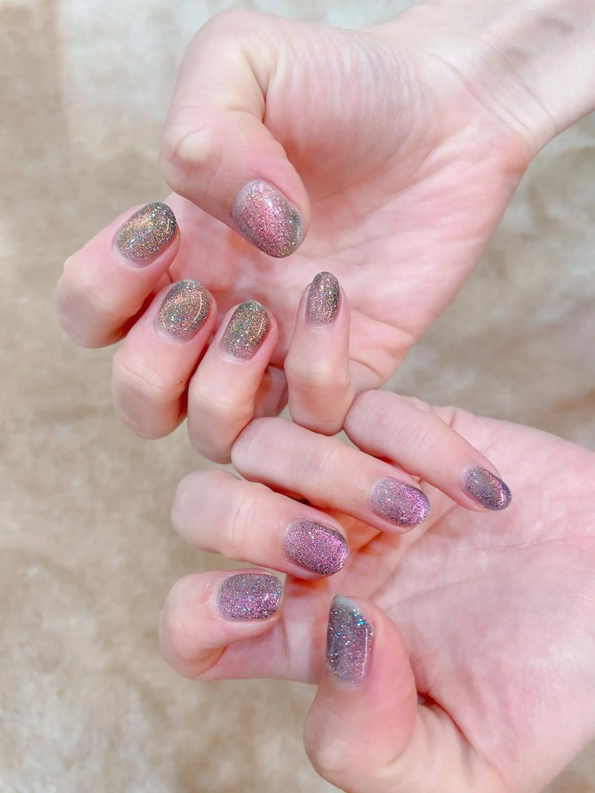 メンズ ネイル キラキラネイル マグネットネイル シンプルネイル 絢佳 nailのネイルデザイン