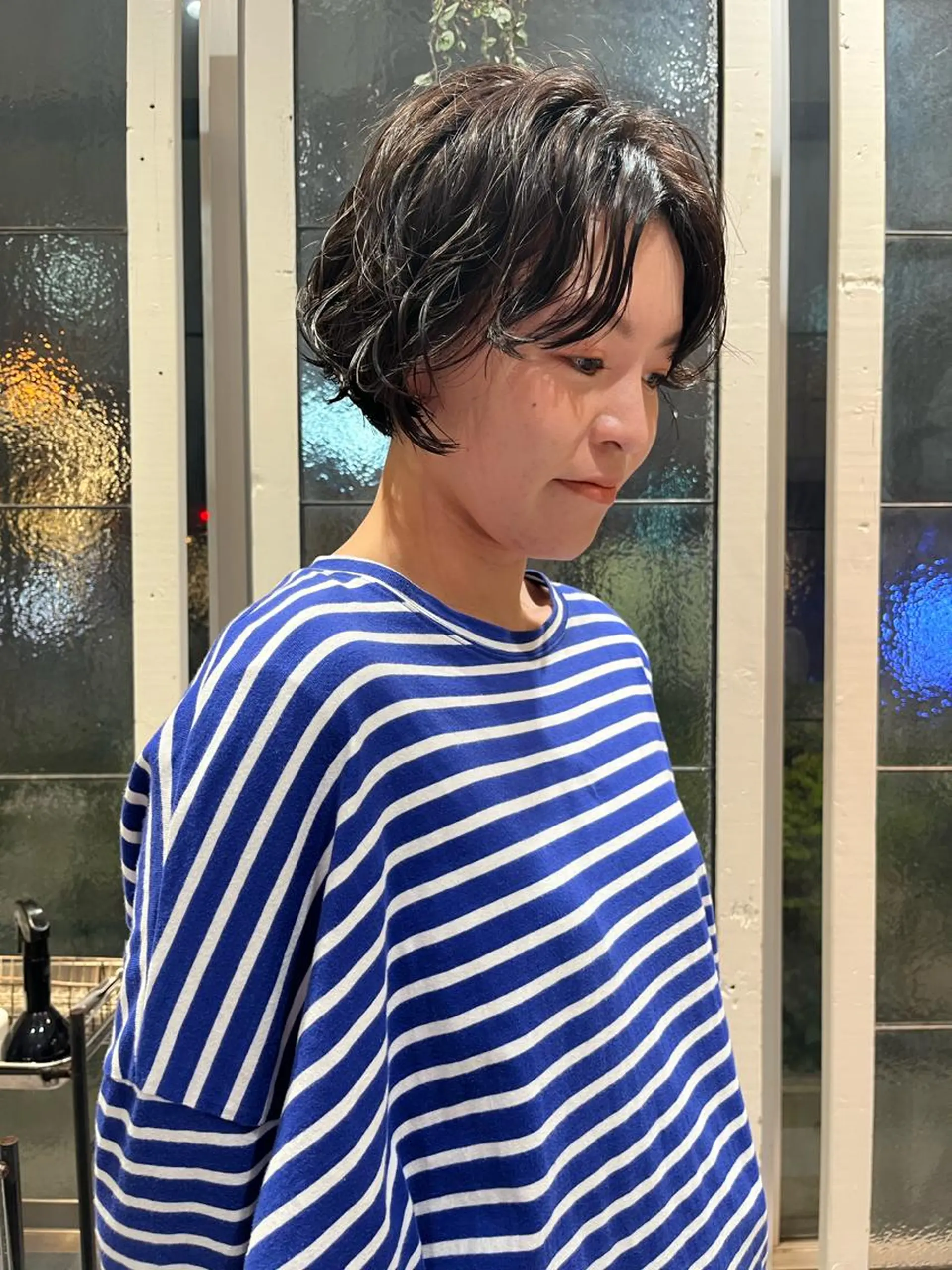 パーマ ヘアカラー トリートメント ハイトーン/顔まわり レイヤー/YUKAのヘアスタイル