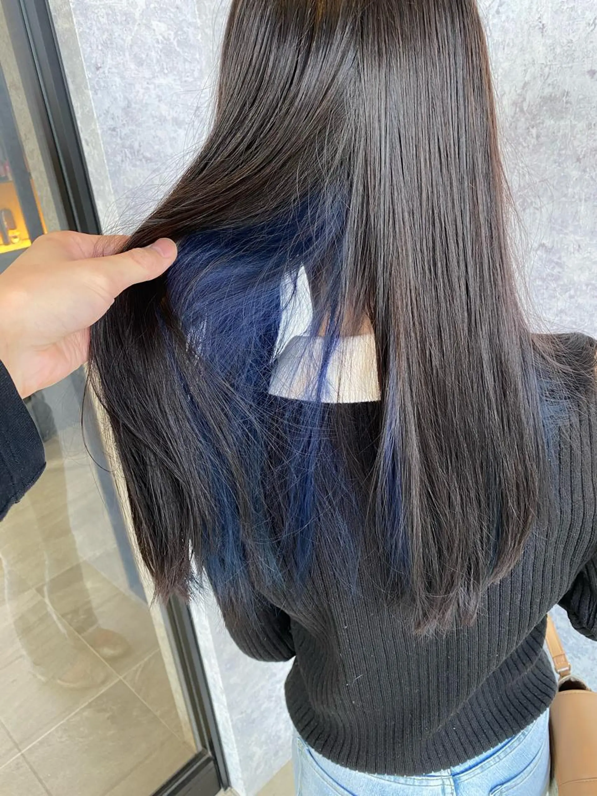 セミロング カラー インナーカラー Kobayashi ハイライト/ショートのヘアスタイル