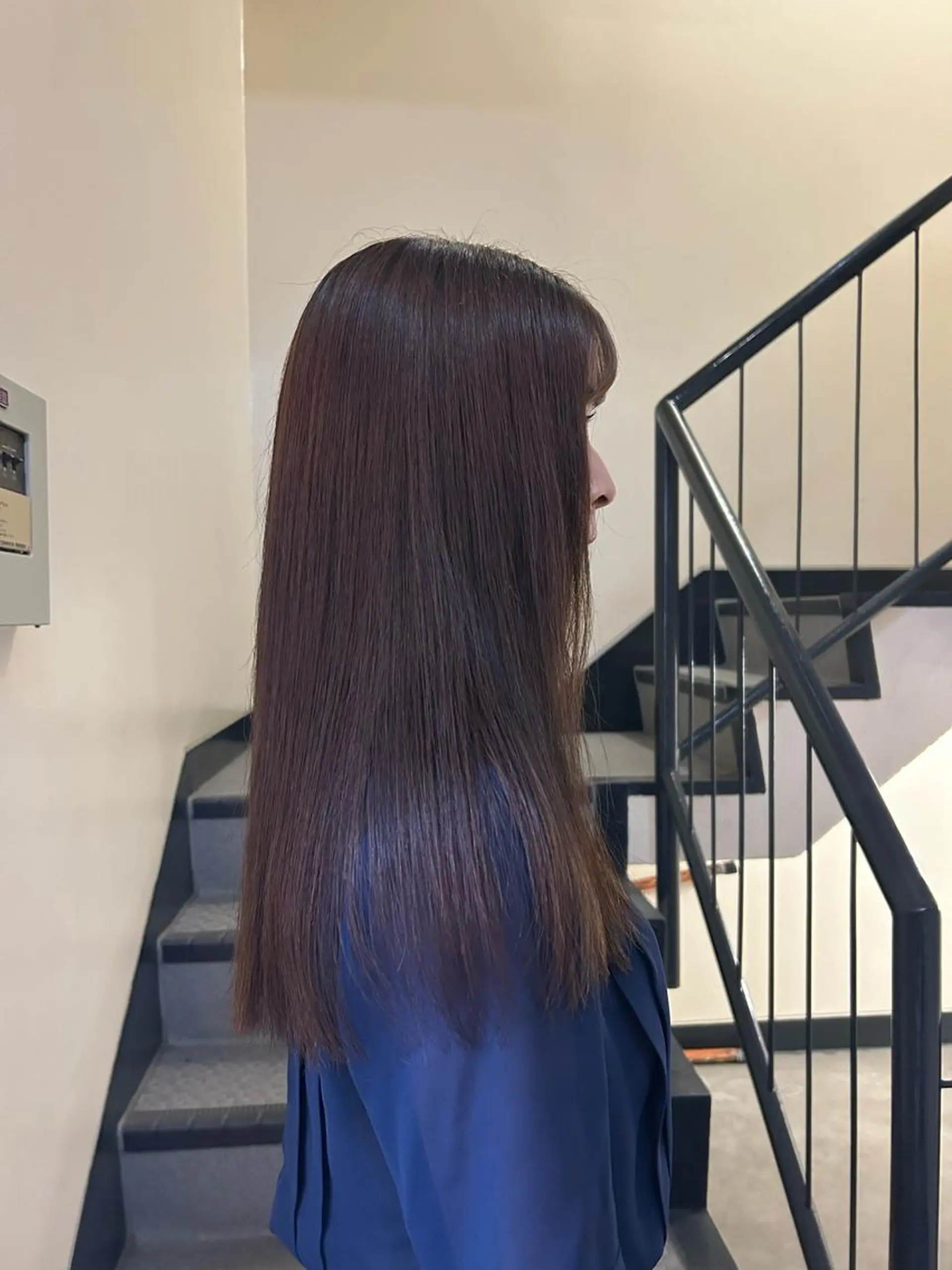 ロング パーマ 縮毛矯正 縮毛矯正 トリートメント ☕️結【suii.】 ボブ/ヘアセット☕️のヘアスタイル