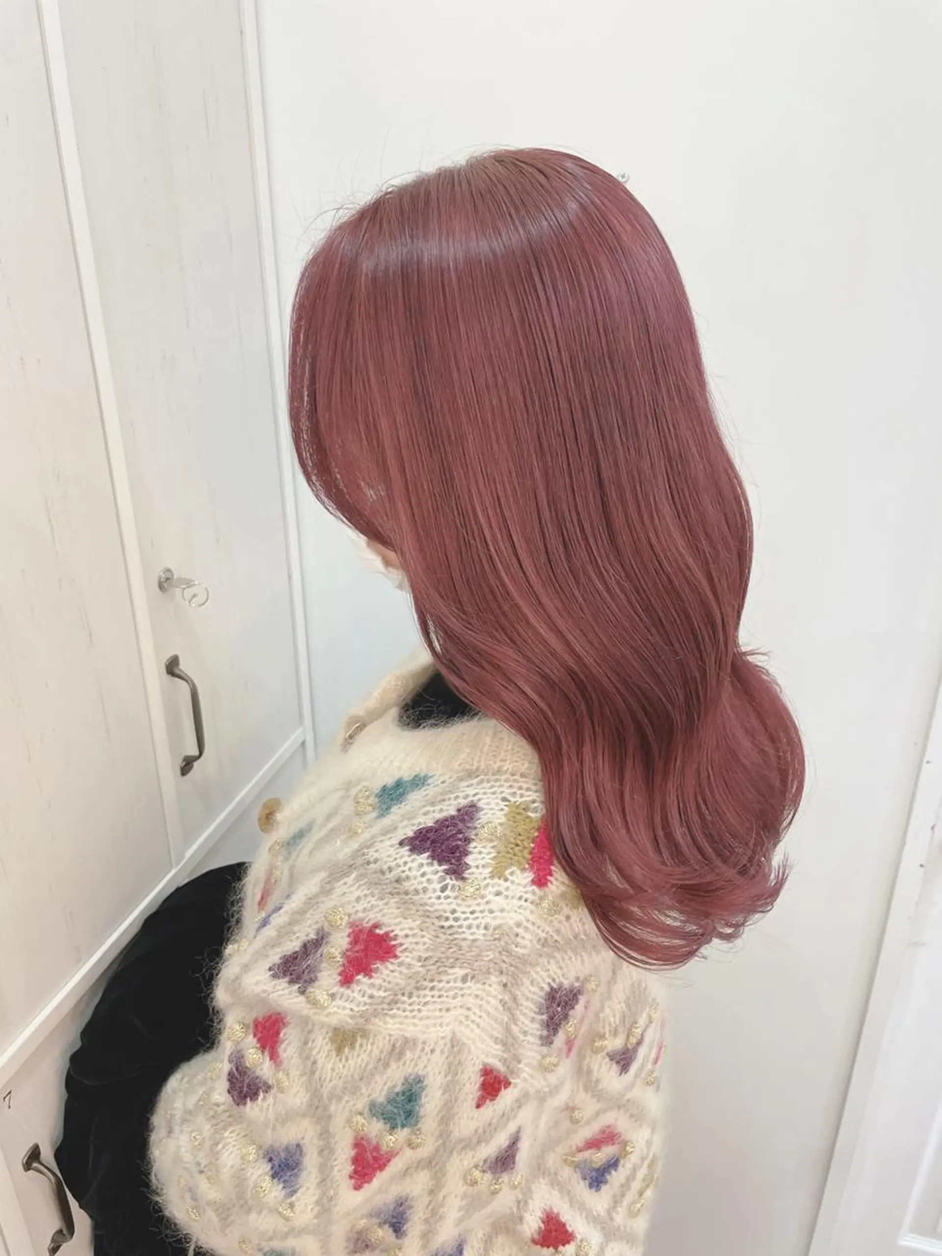 セミロング カラー 切りっぱなしボブ ベージュカラー ブリーチ ケアブリーチ ケアカラー 🫧髪質改善🫧 神田紗来のヘアスタイル