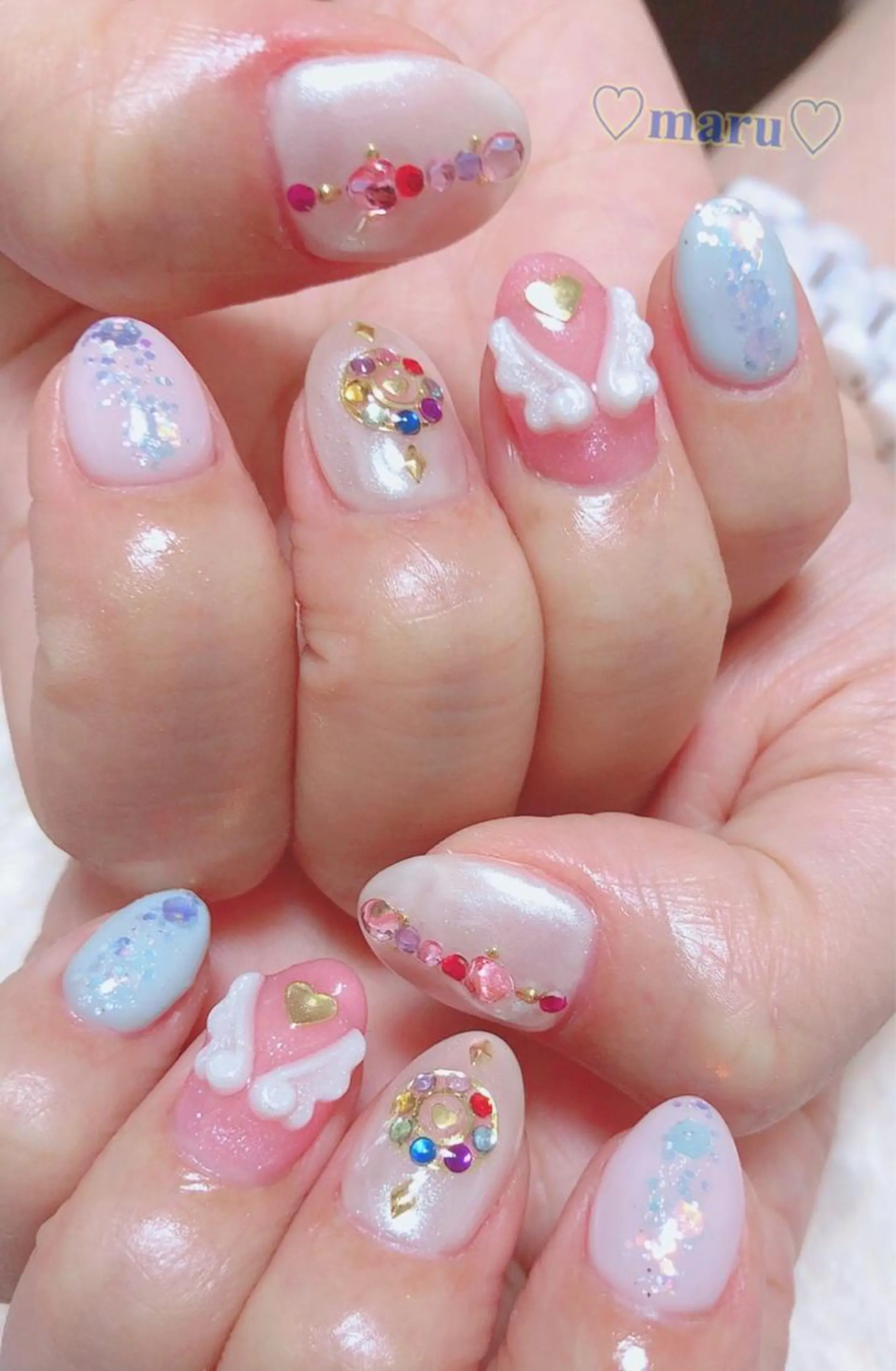 ネイル ハンドネイル フットネイル まるみ ♡のネイルデザイン