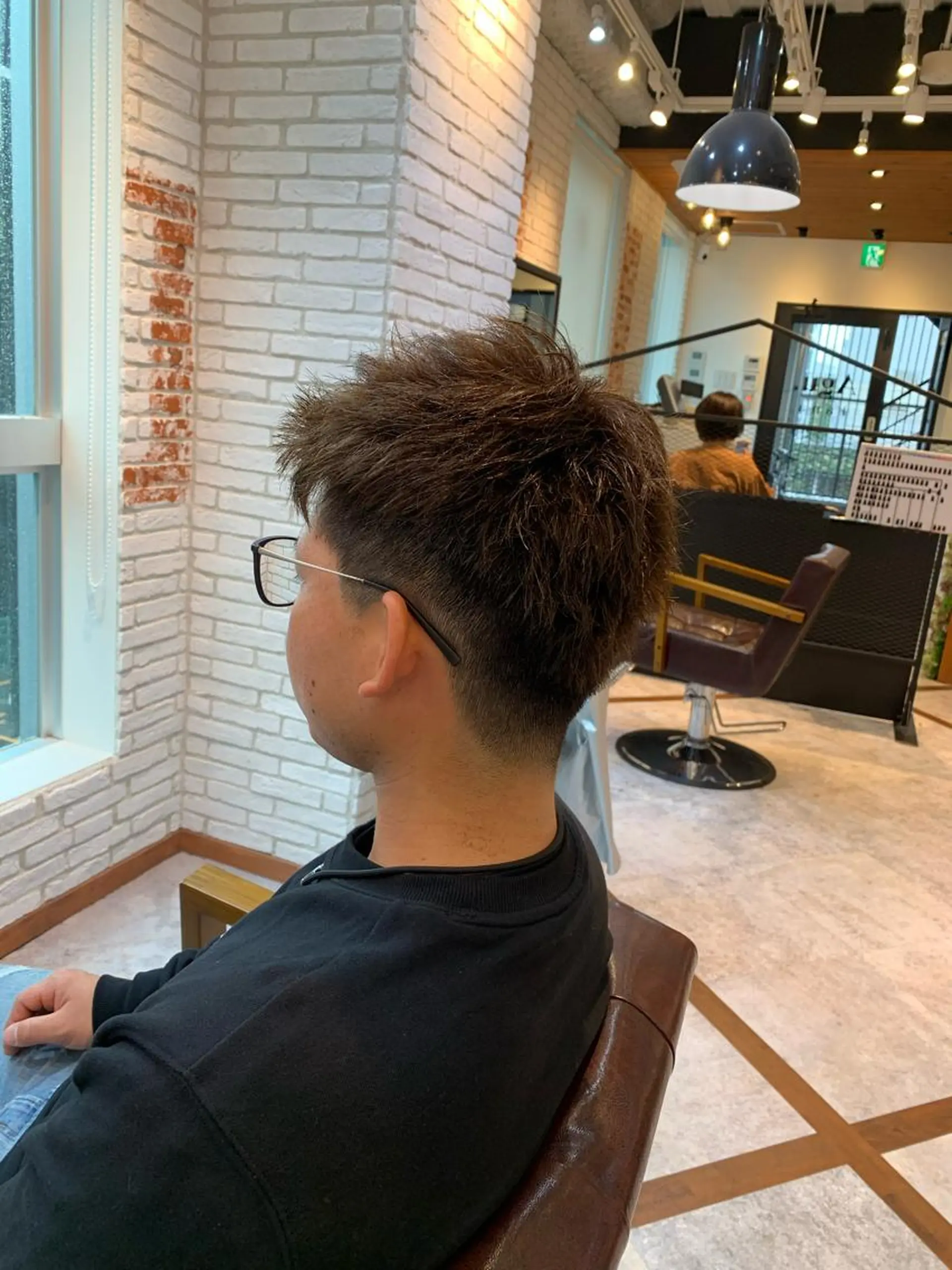 ショート メンズ アップバング 刈り上げ aguhair jour所属・髪質改善/白髪ぼかし KENTAのヘアスタイル