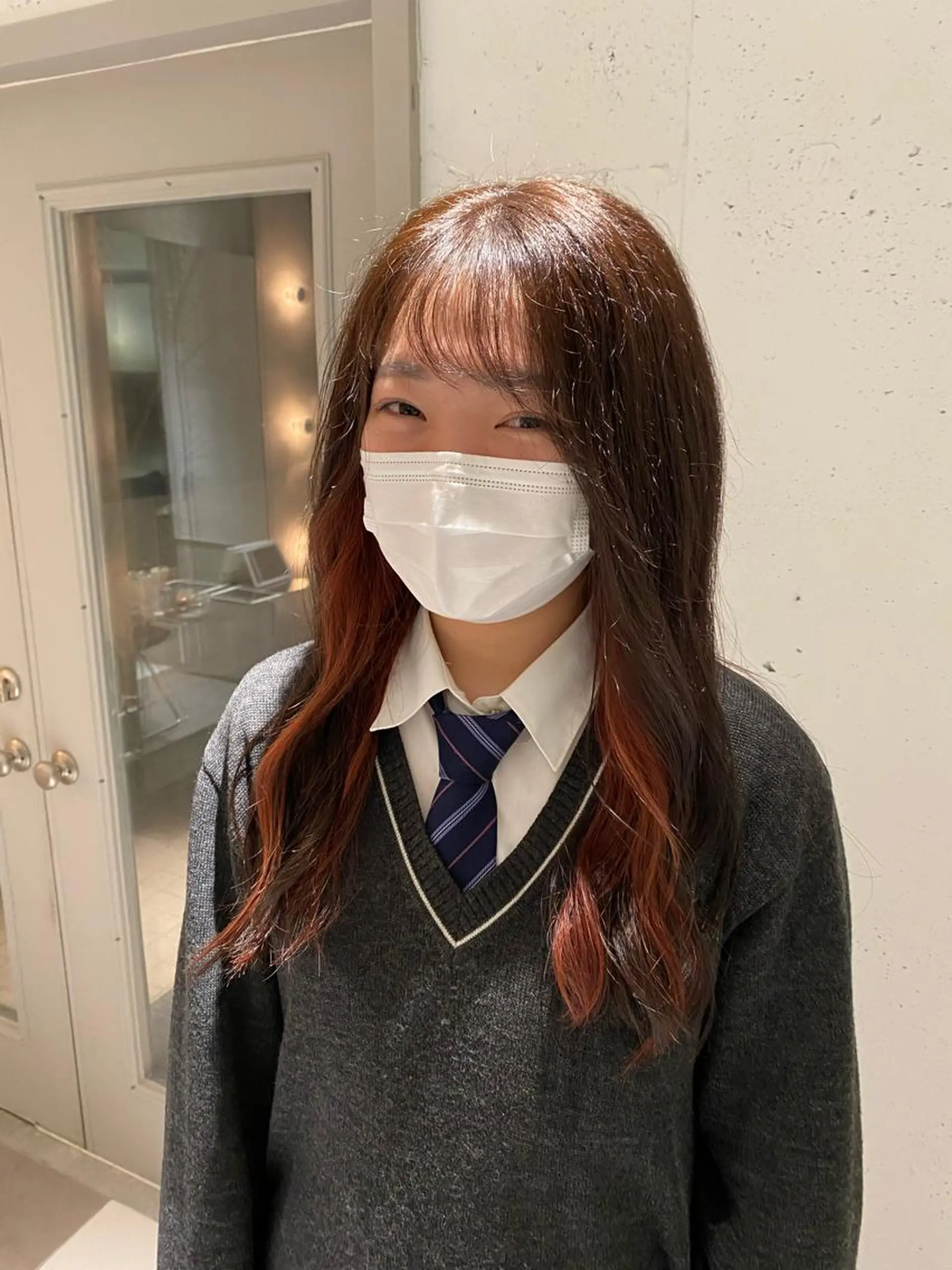 ロング カラー ヘアカラー トリートメント ヘアセット ナチュラル/韓国💎 haruka 💎のヘアスタイル