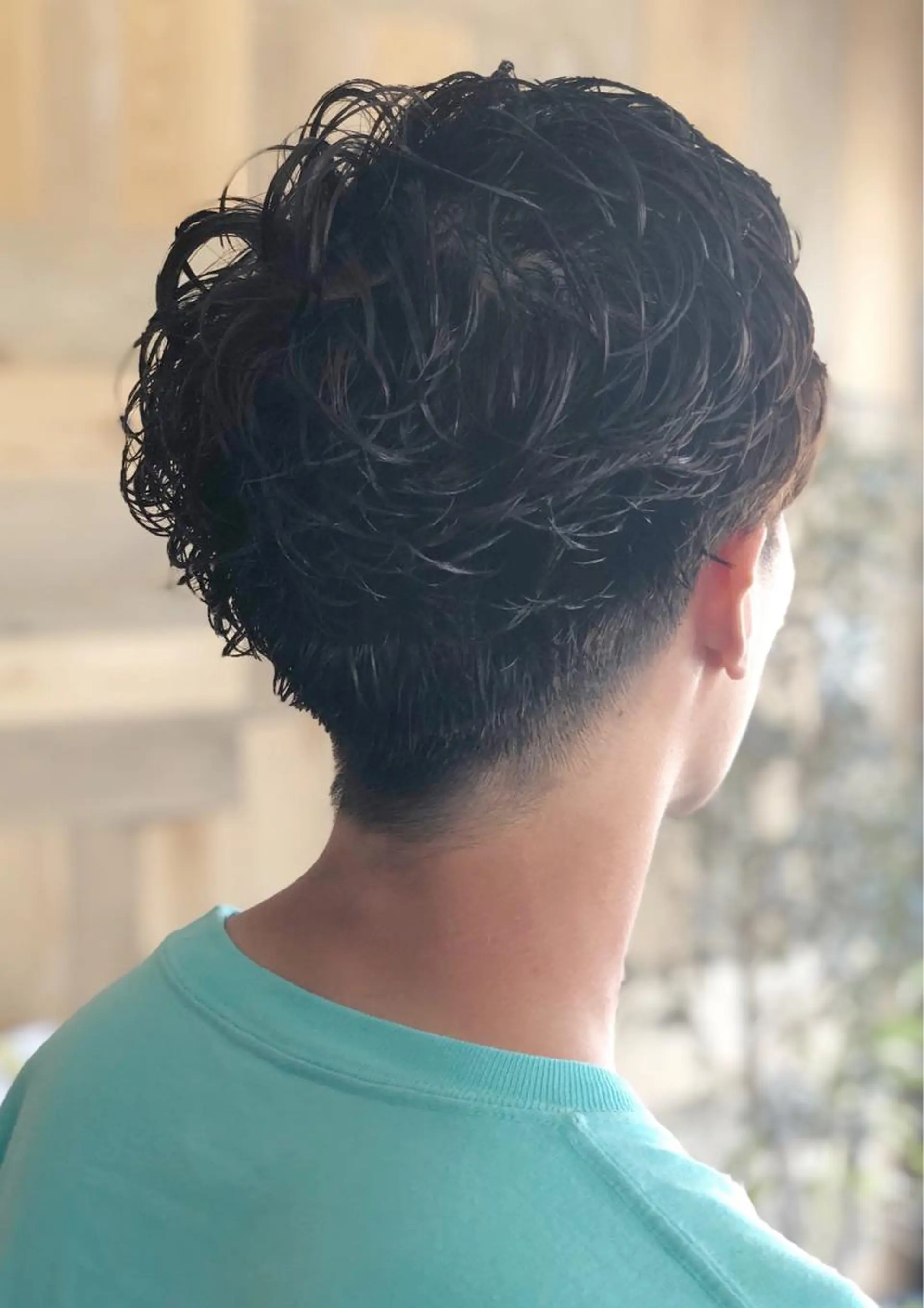 ショート パーマ メンズ マッシュ メンズパーマ ショートヘア カット パーマ 柿本拓【全席完全個室 ログネオン】のヘアスタイル