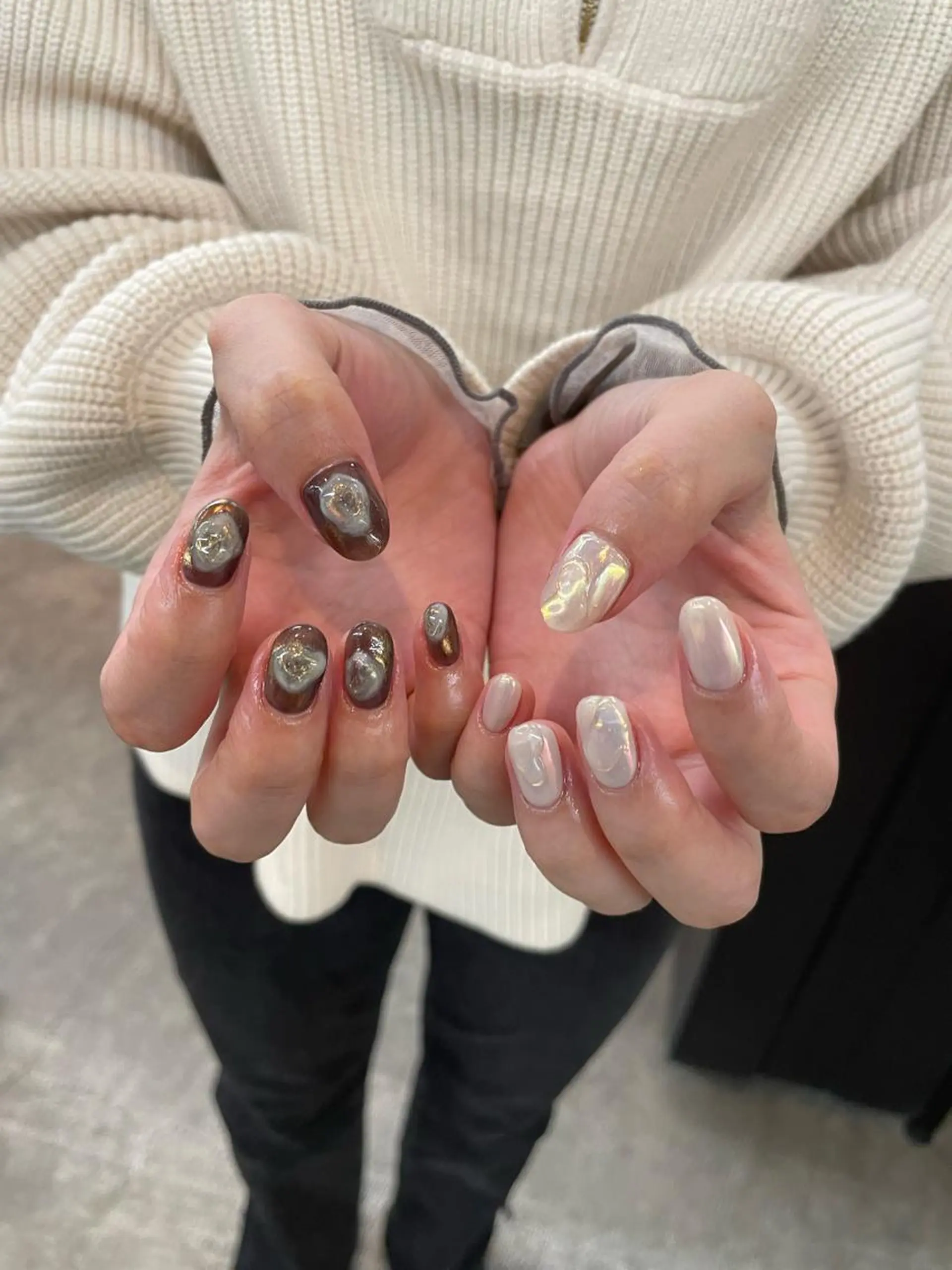 ネイル 持ち込み ハンドネイル nable.所属・栗林 実莉のネイルデザイン