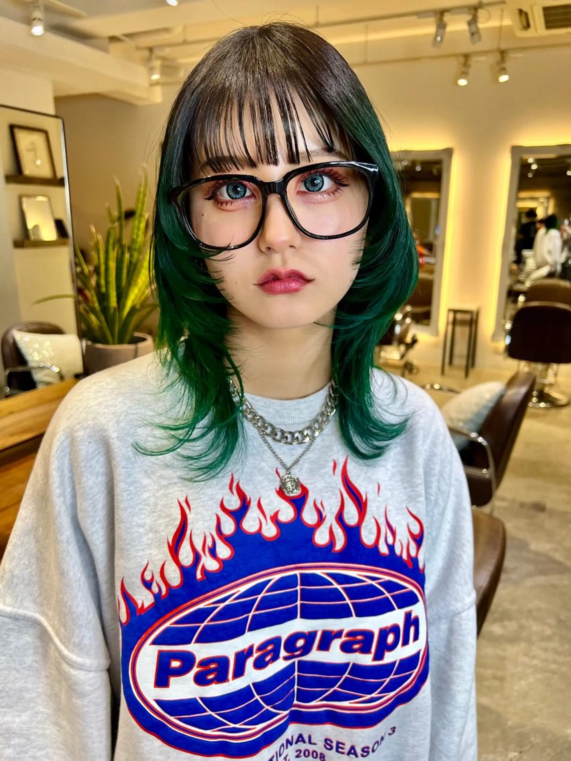 ミディアム 【ロングウルフカット 姫カット】伊藤裕哉のヘアスタイル