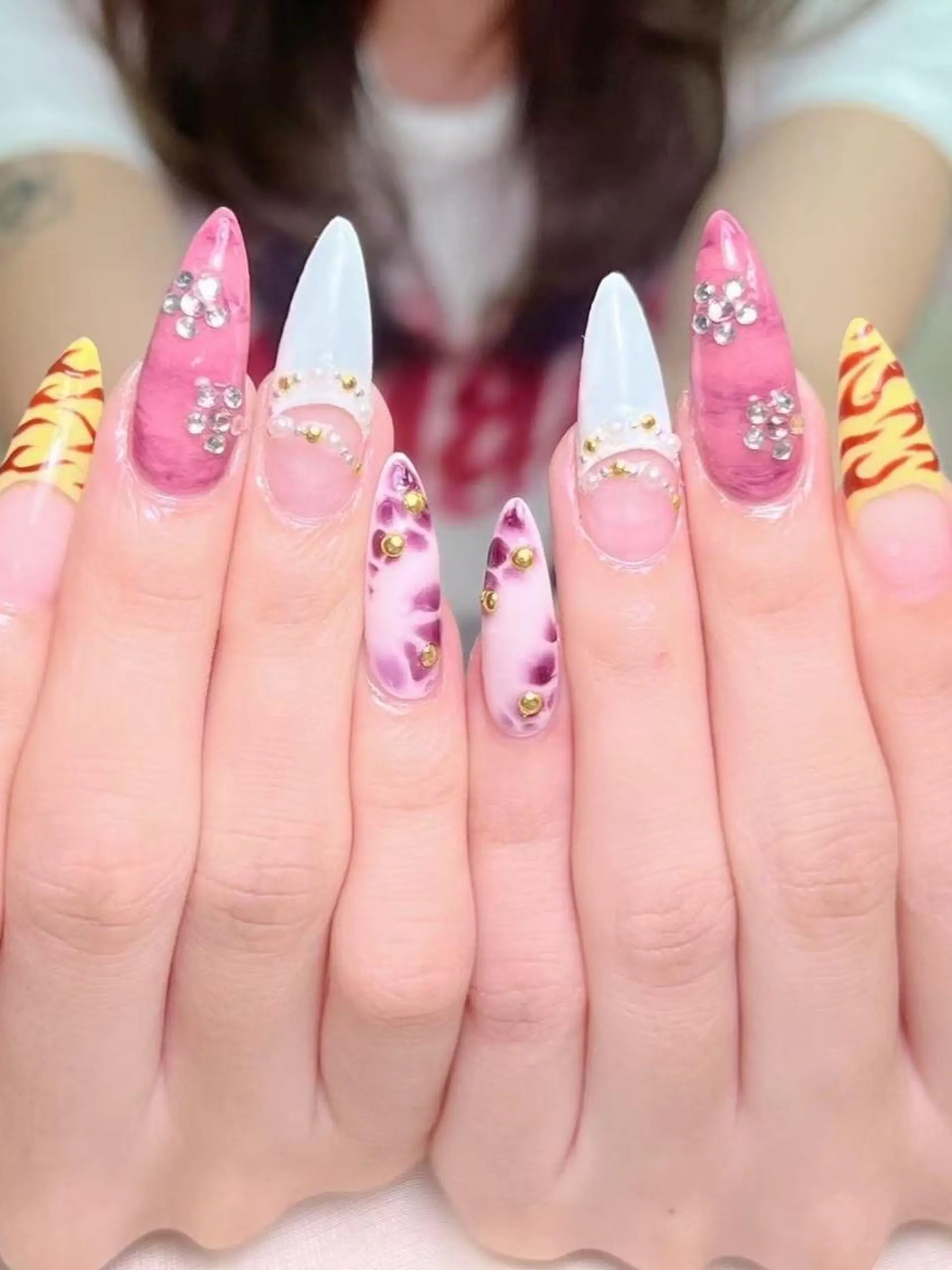 ネイル 💕チップネイル 🩷のネイルデザイン