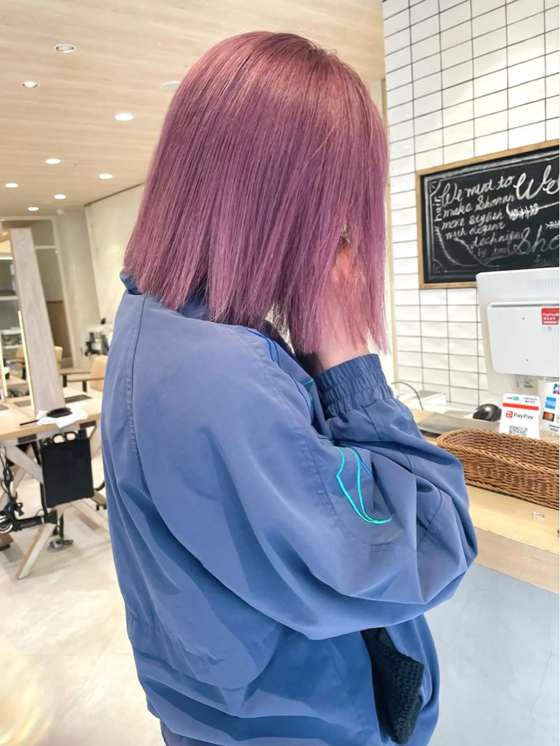 ミディアム カラー haru/レイヤー/ ウルフのヘアスタイル