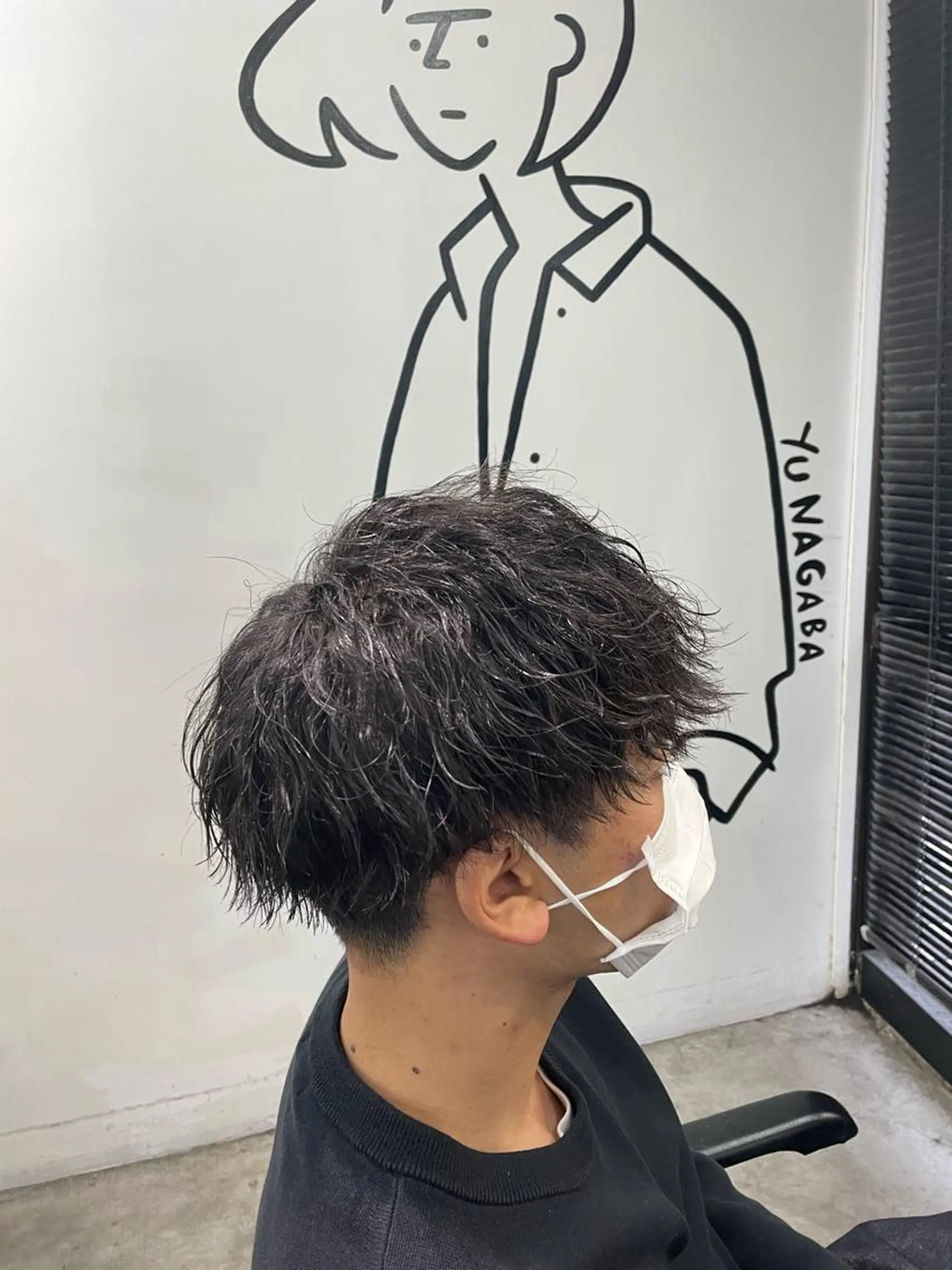 ショート パーマ メンズ カット パーマ メンズ特化美容師/ 藤戸 椋のヘアスタイル