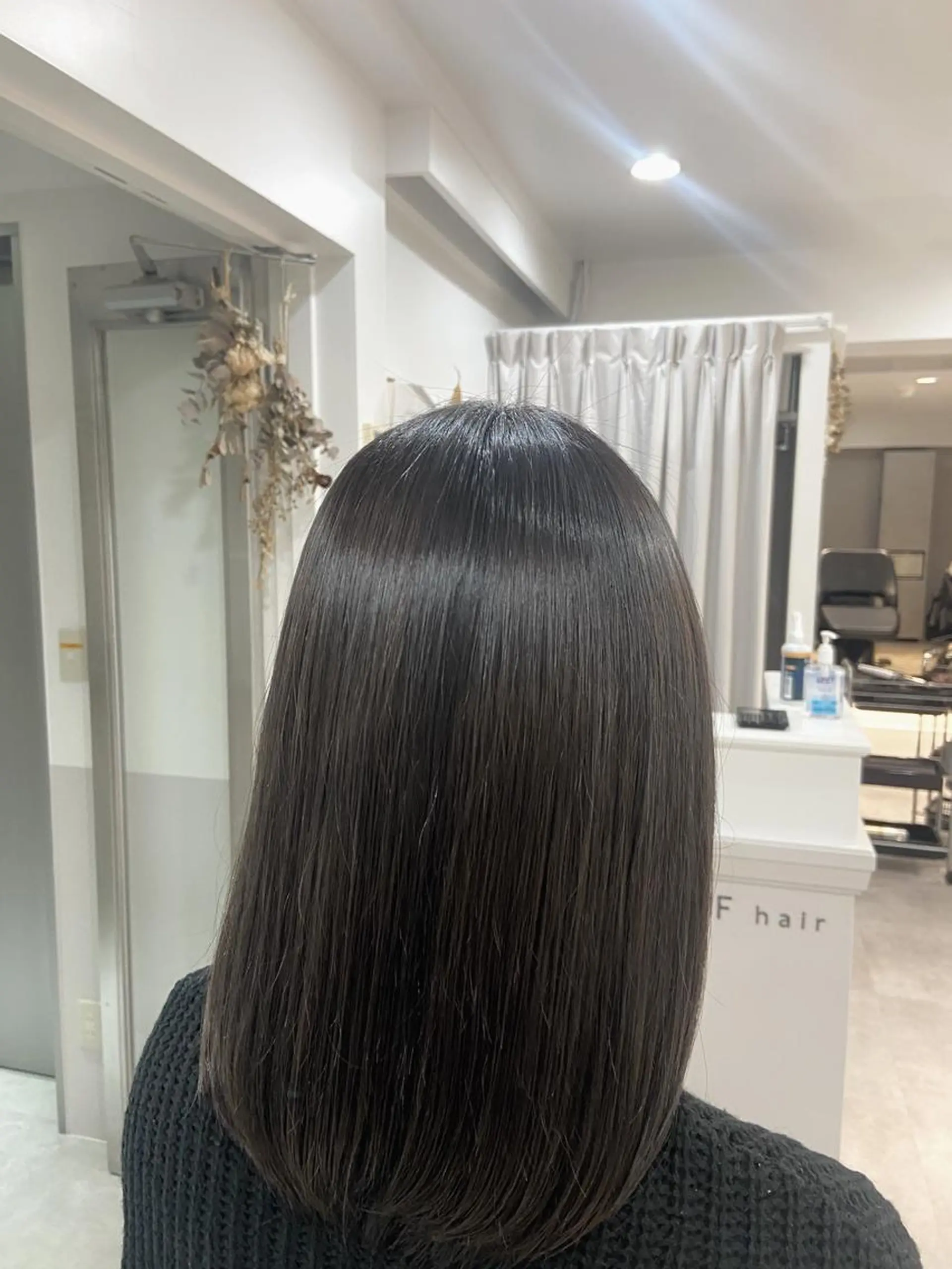 セミロング セミロングパーマ ハイライト 山下夕月 ショート🫧ボブのヘアスタイル