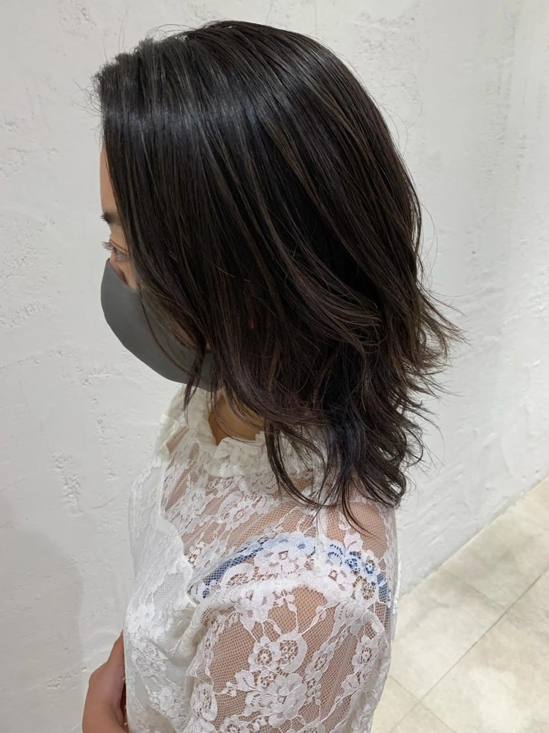 セミロング カラー ヘアアレンジ 🫧透明感カラー/ ボブ/小笠原汐海🪽のヘアスタイル