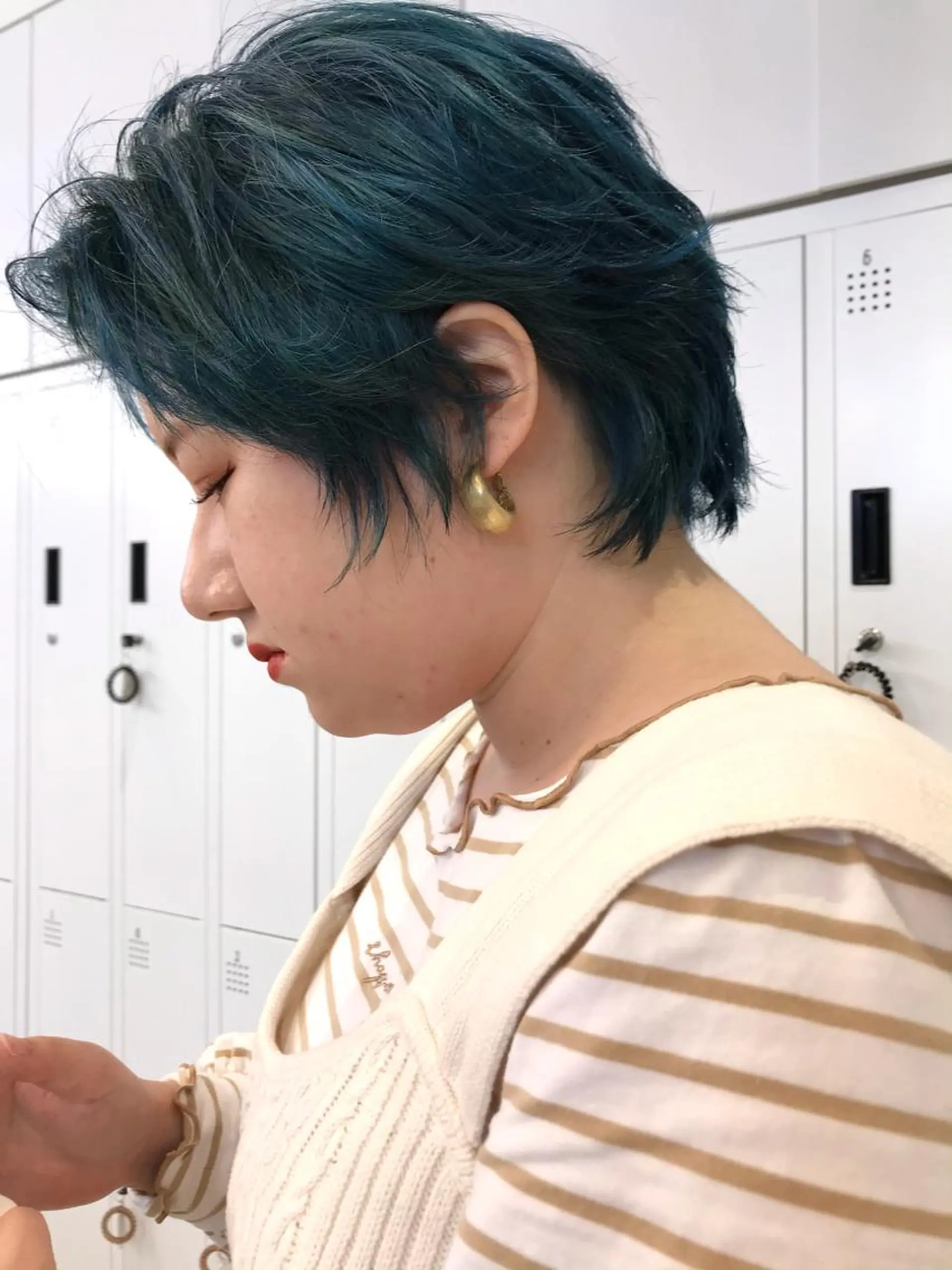 ショート カラー ヘアカラー 🇰🇷カルマパーマ kaito🇰🇷のヘアスタイル