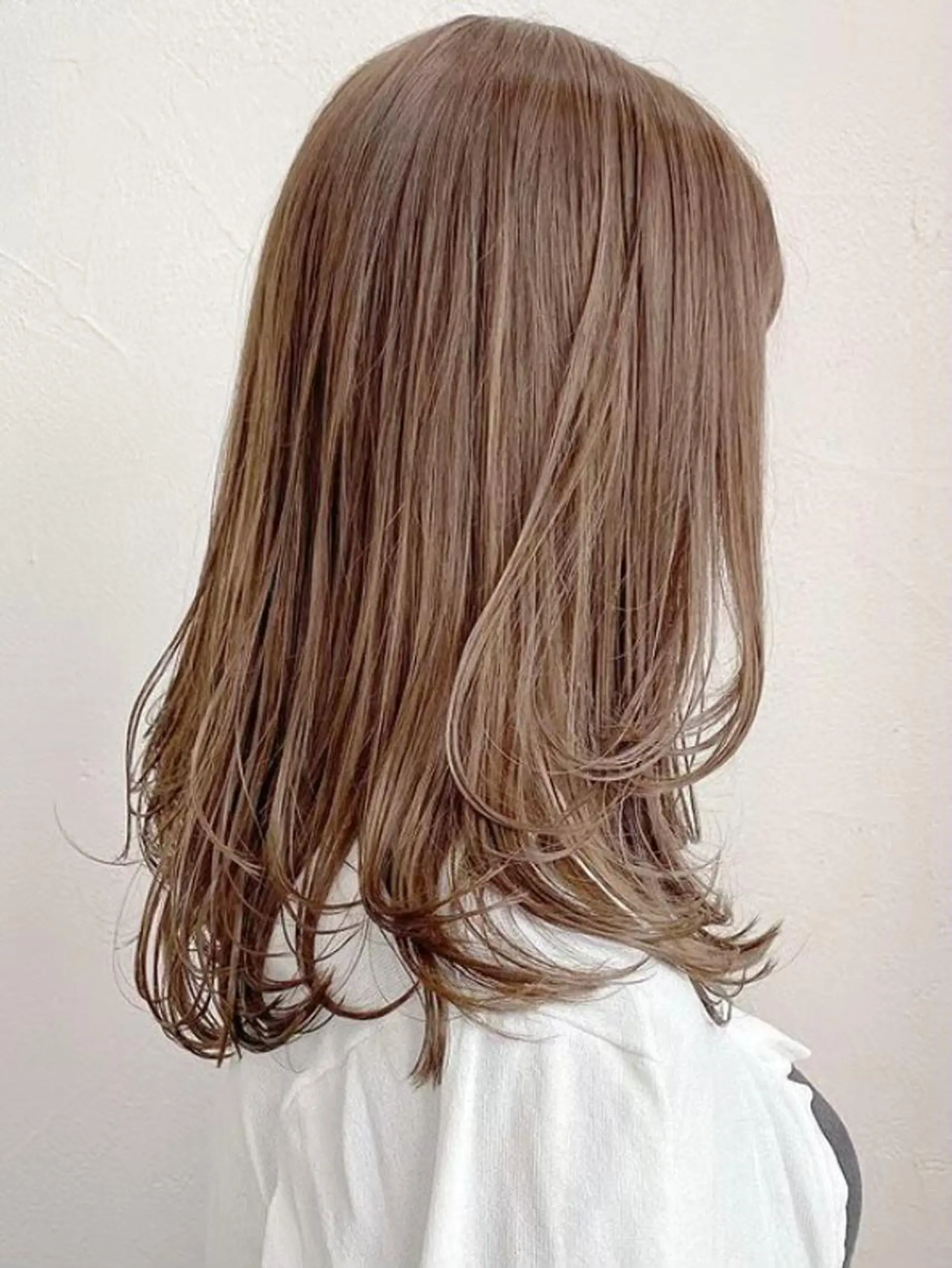 セミロング ヘアカラー トリートメント 🌼たけや みのり🌿のヘアスタイル