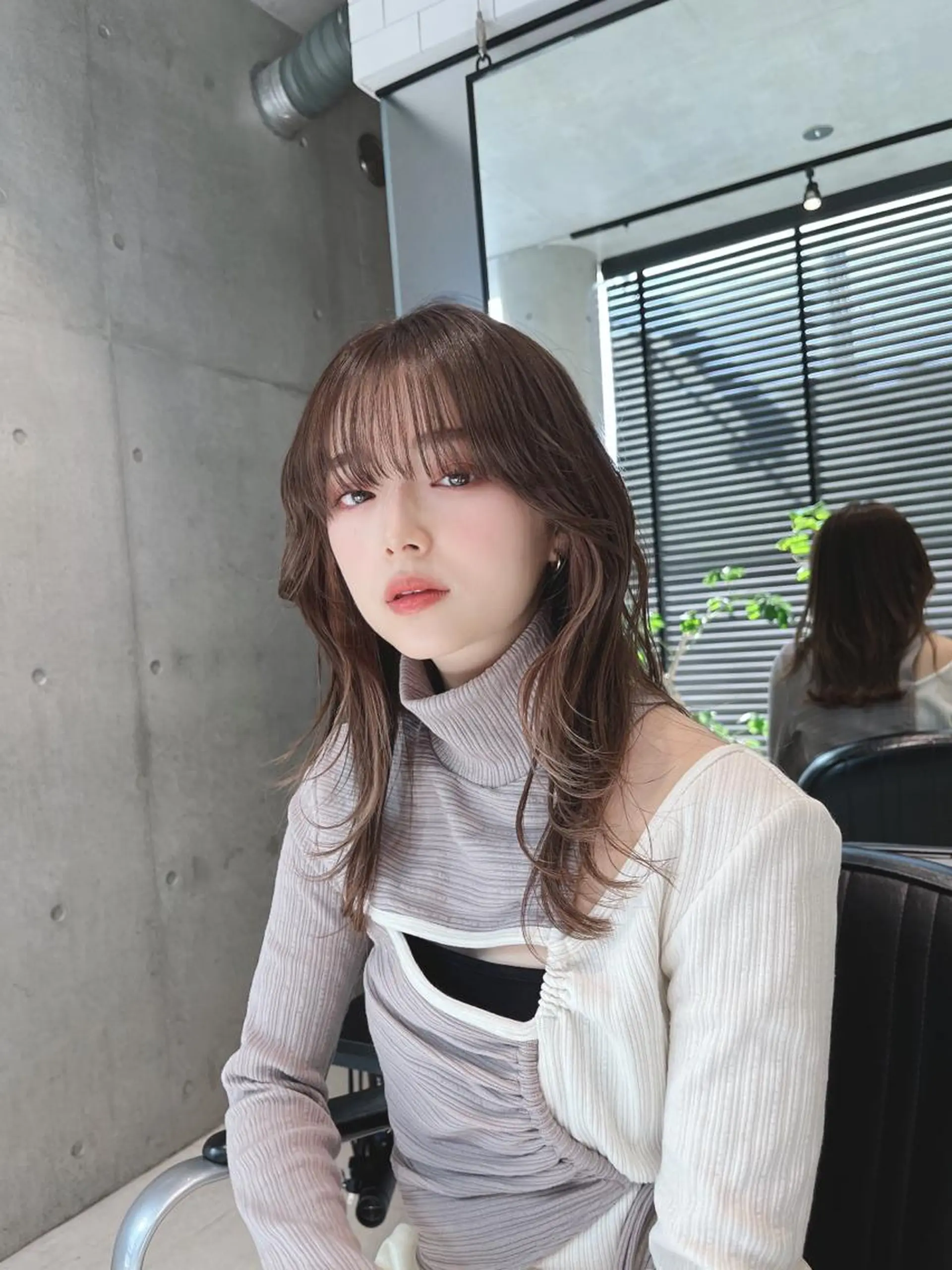 セミロング カット ヘアカラー トリートメント 🌫️大人韓国ヘア 🌫️naoyaのヘアスタイル