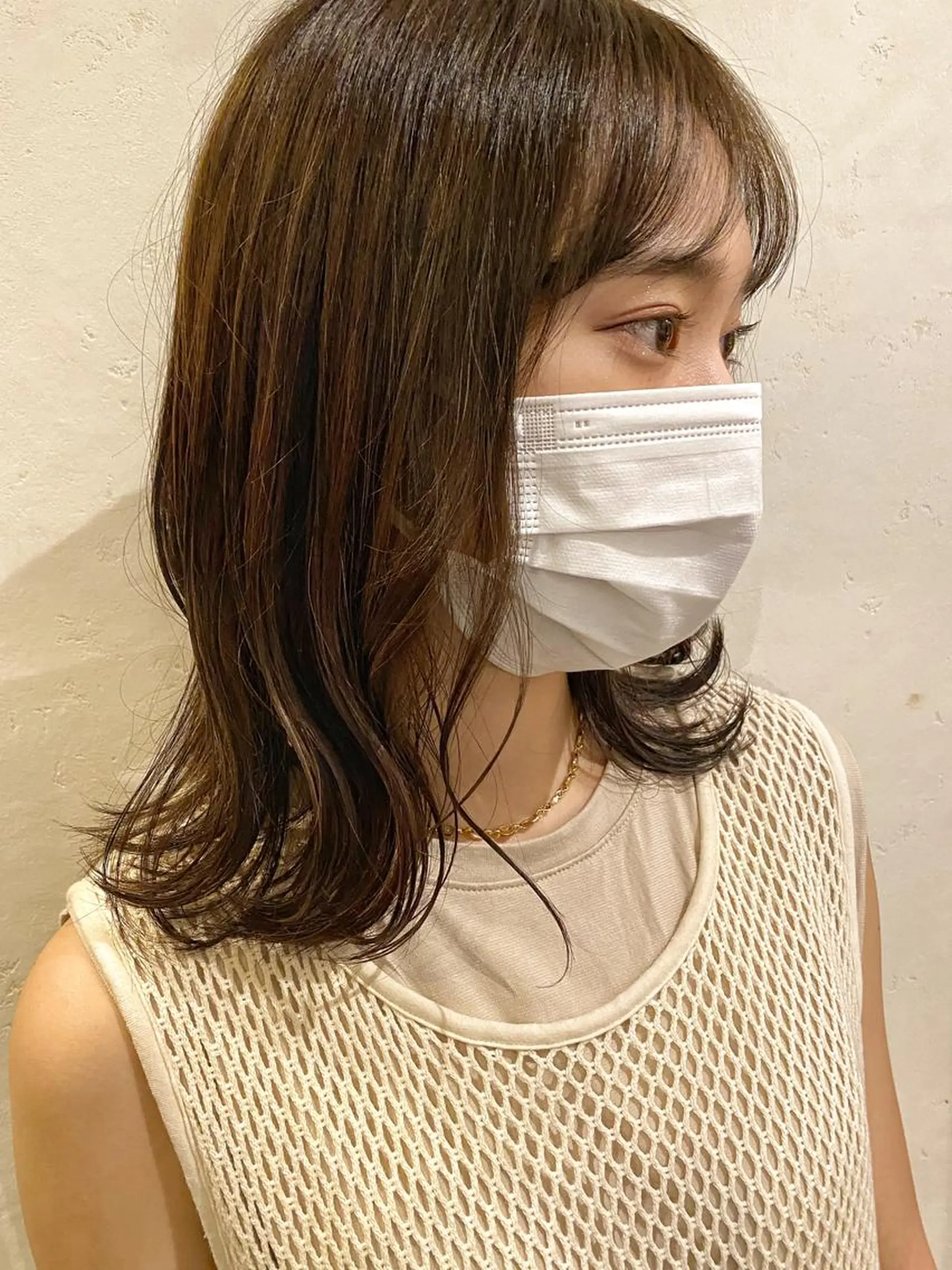 ミディアム カラー 外ハネヘア カット ヘアカラー トリートメント GO TODAY SHAiRE SALON Arc店所属・🉐メンズヘア特化 men's/ケンイチのヘアスタイル