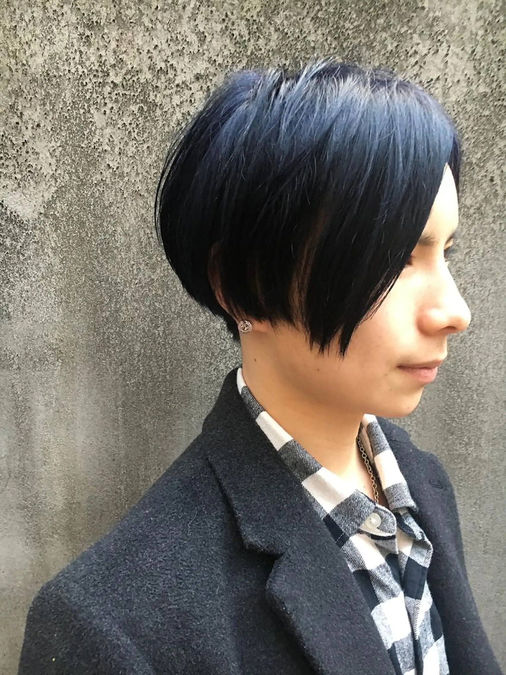 ショート カラー メンズ マッシュ アッシュ ブルーカラー ブルーアッシュ 柏メンズカットパーマ NO.1タイチのヘアスタイル