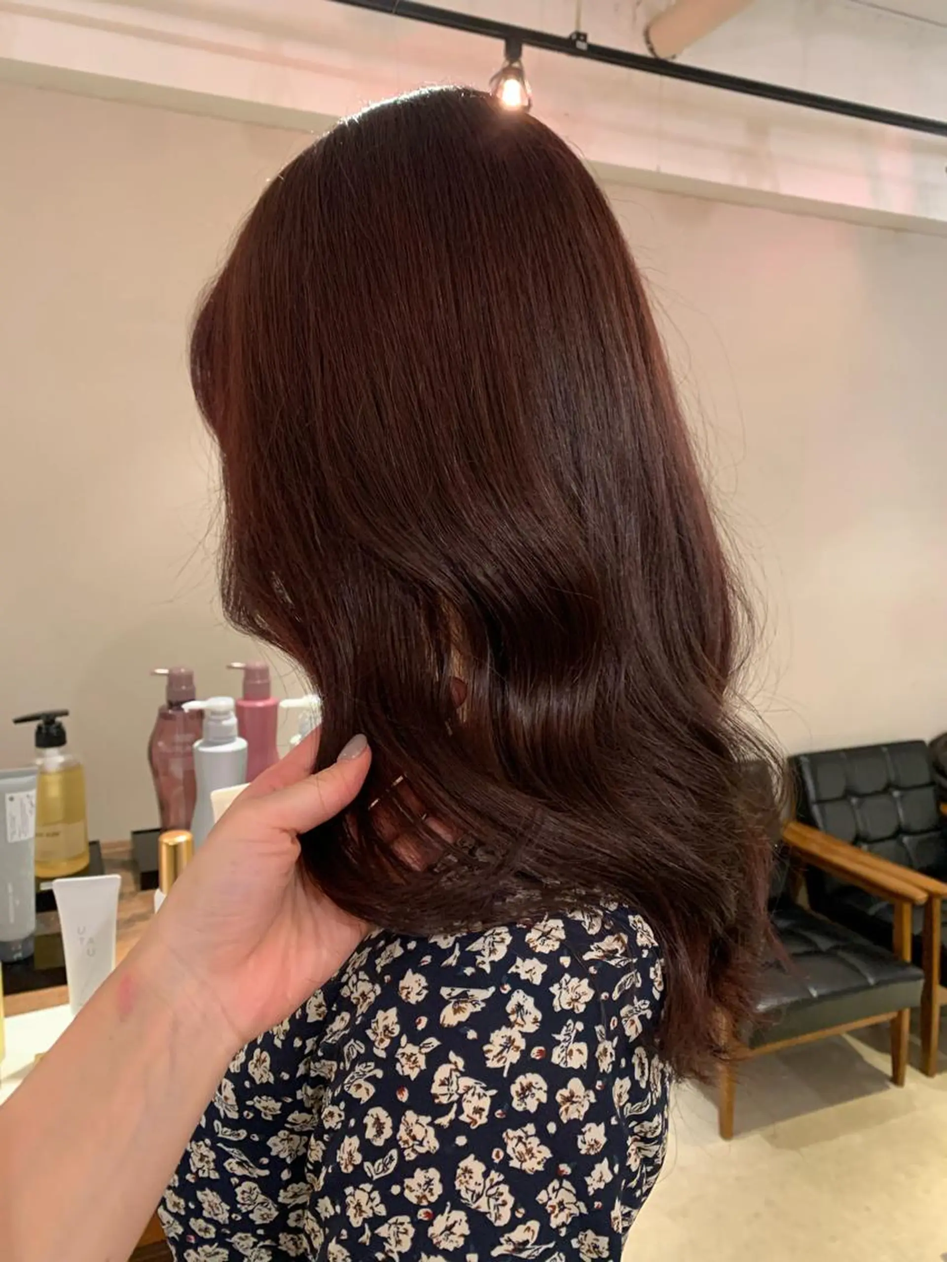 ミディアム カラー 透明感/オリーブ/ グレージュ/YUKAのヘアスタイル