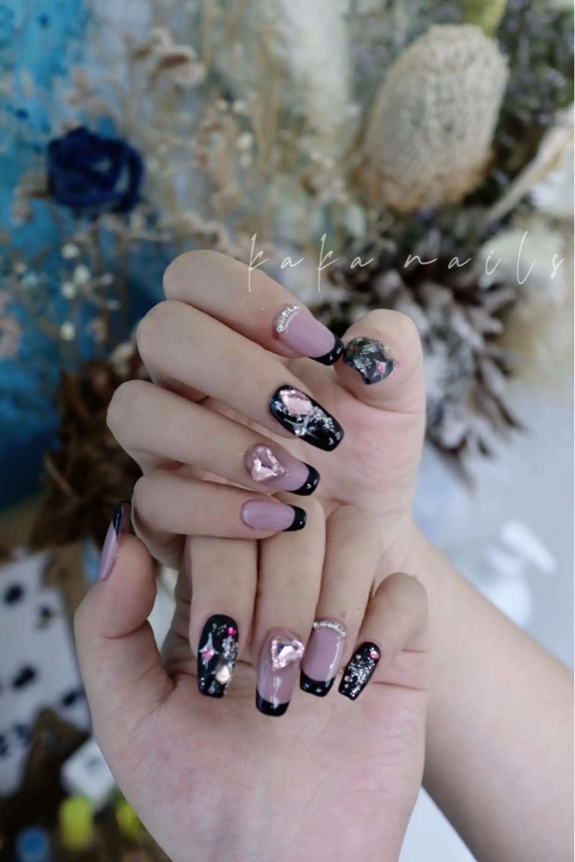 ネイル 長さ出し 持ち込み Kaka Nailsのネイルデザイン