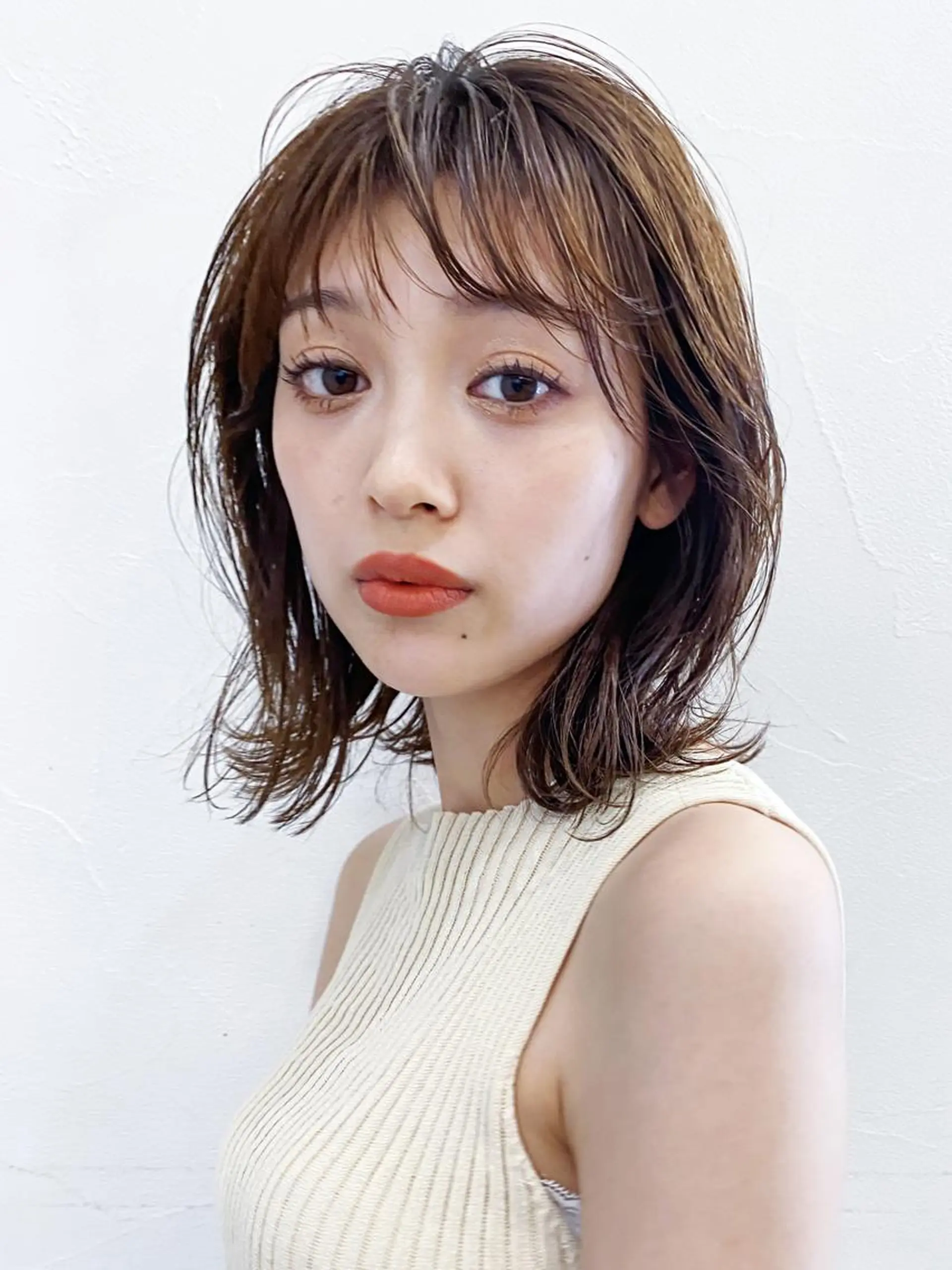 ヘアアレンジ ミディアム パーマ カラー ITbyALBUM 中野店のヘアスタイル