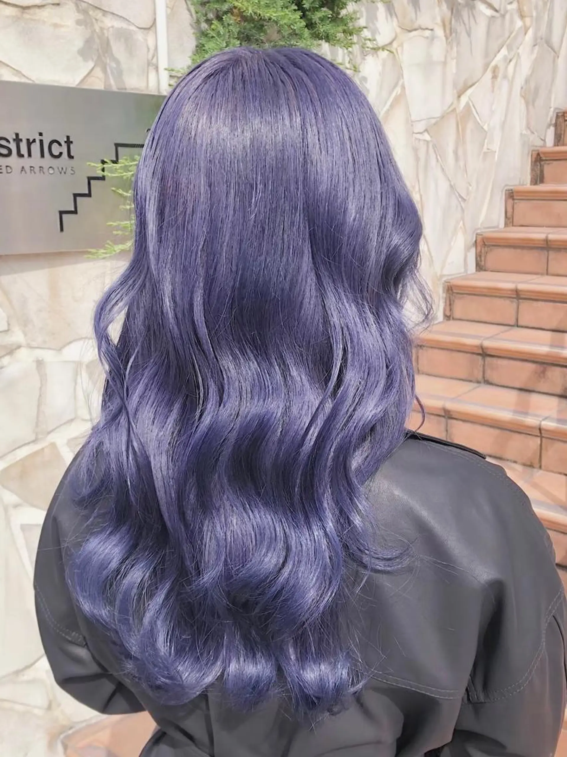 ロング カラー 👑垢抜け韓国ヘア ハッシュカット唯澄のヘアスタイル