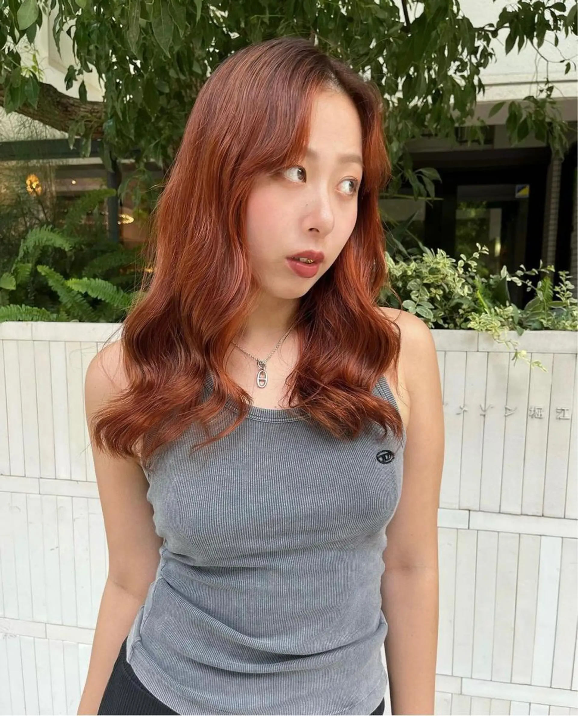 セミロング カラー ブリーチ ヘアカラー トリートメント 🩷ハイトーン透明感 レイヤー🩷ユリカのヘアスタイル