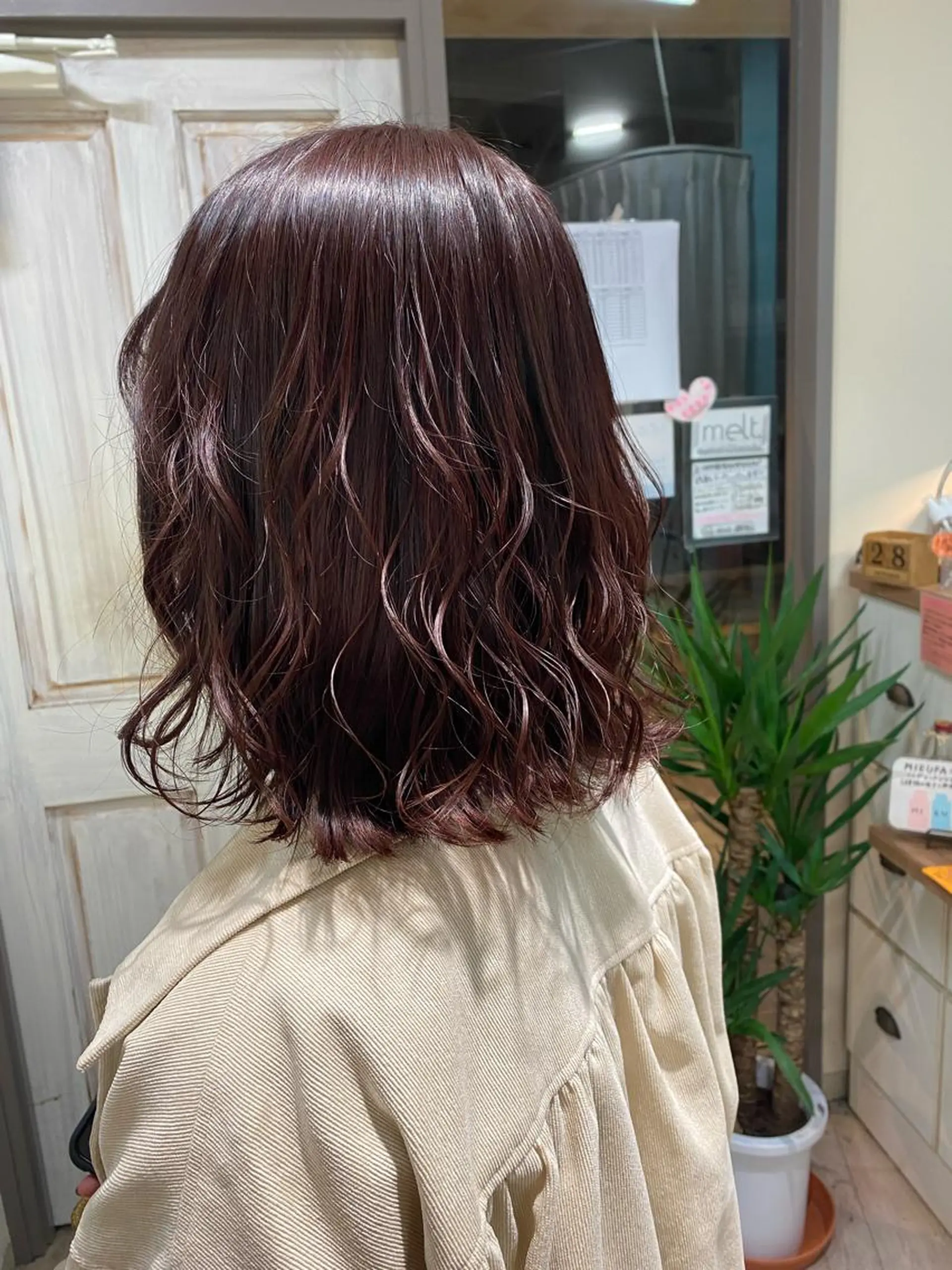 カラー カシス 透明感カラー ラベンダーカラー ラベンダーピンク ピンクカラー 後藤 瀬奈のヘアスタイル