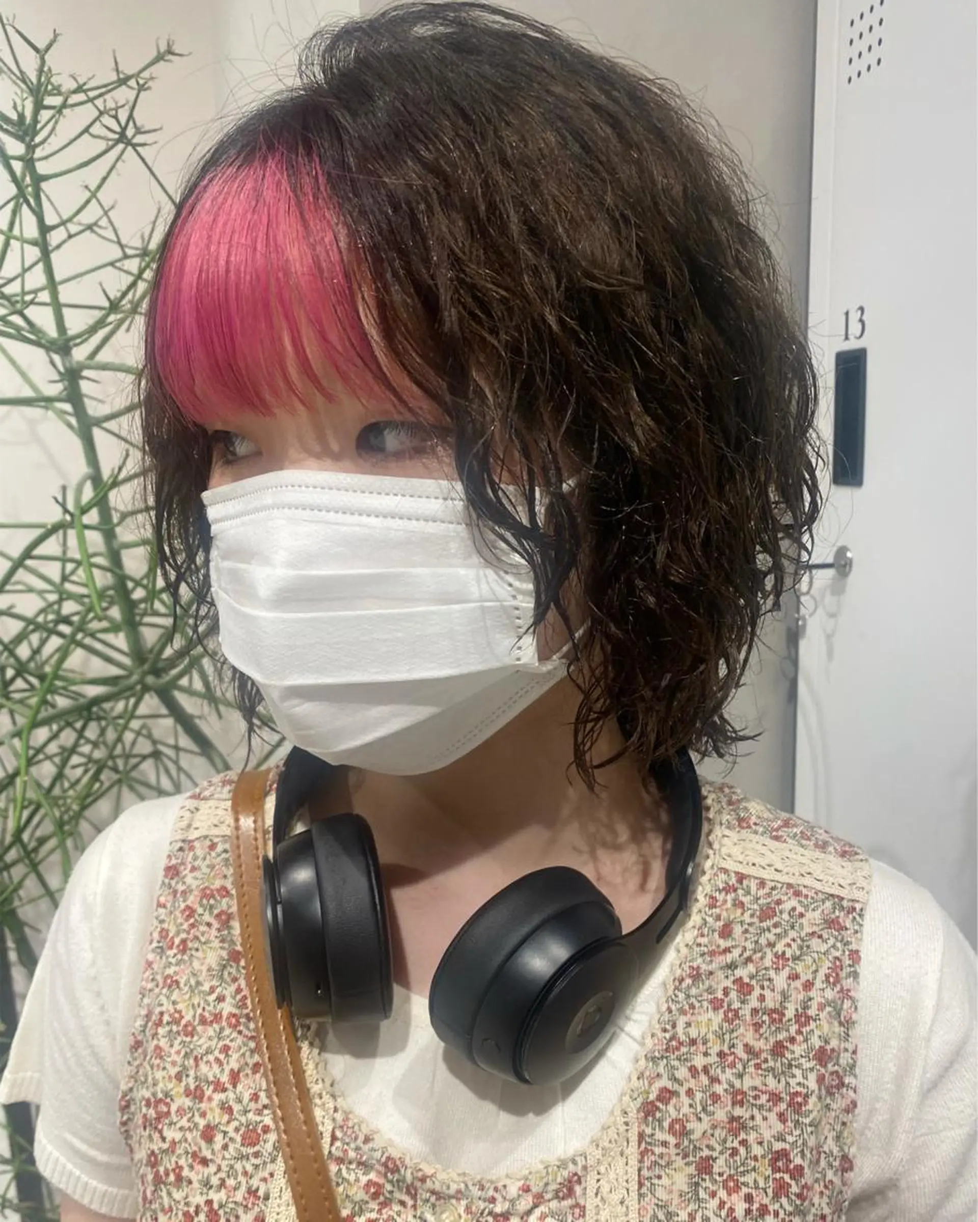 ミディアム パーマ カット パーマ トリートメント デザインカラー/パー マ🦖外岡咲希🦖のヘアスタイル