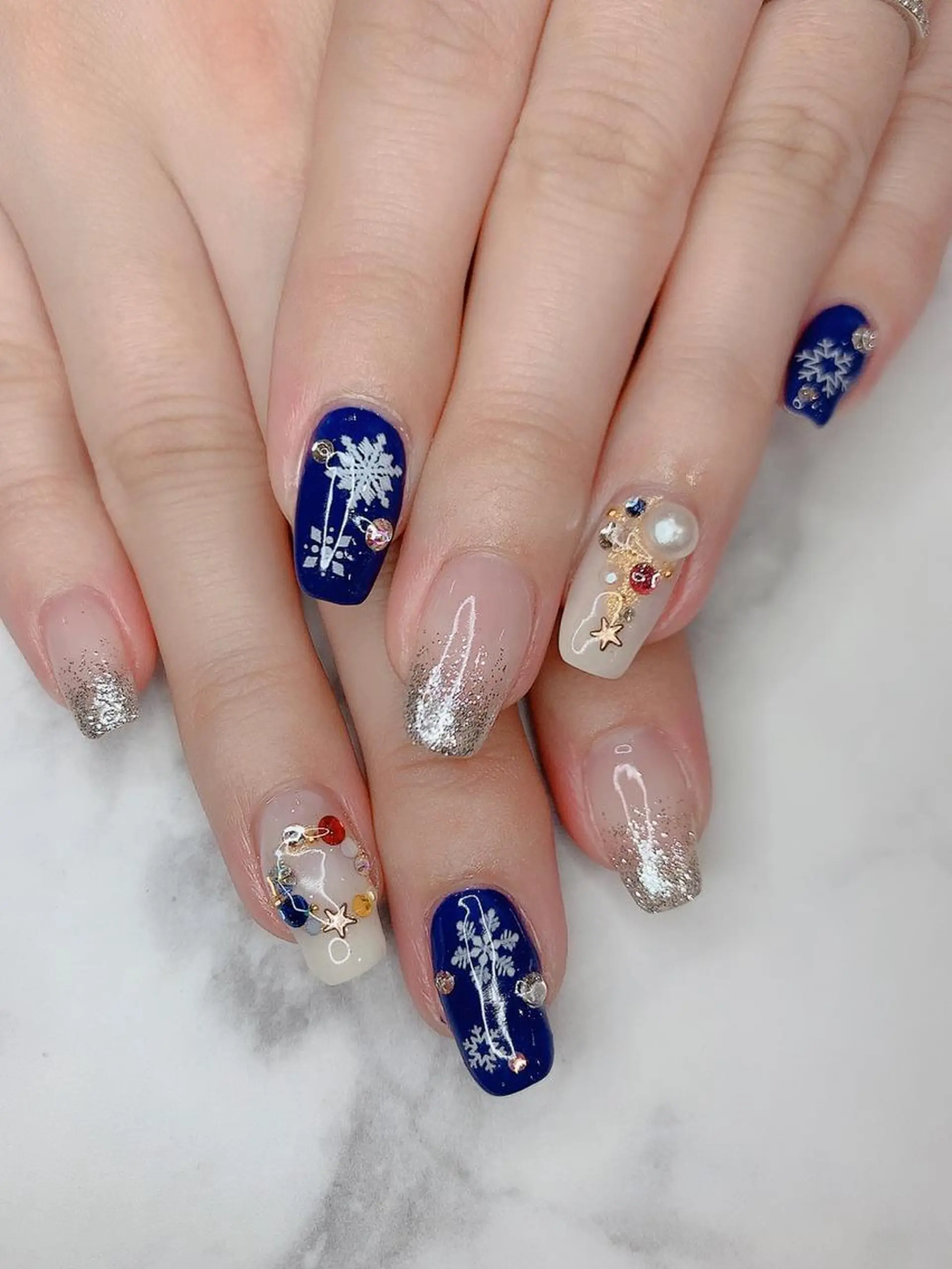 ネイル 冬ネイル クリスマス 高橋 実和子のマツエク・マツパデザイン