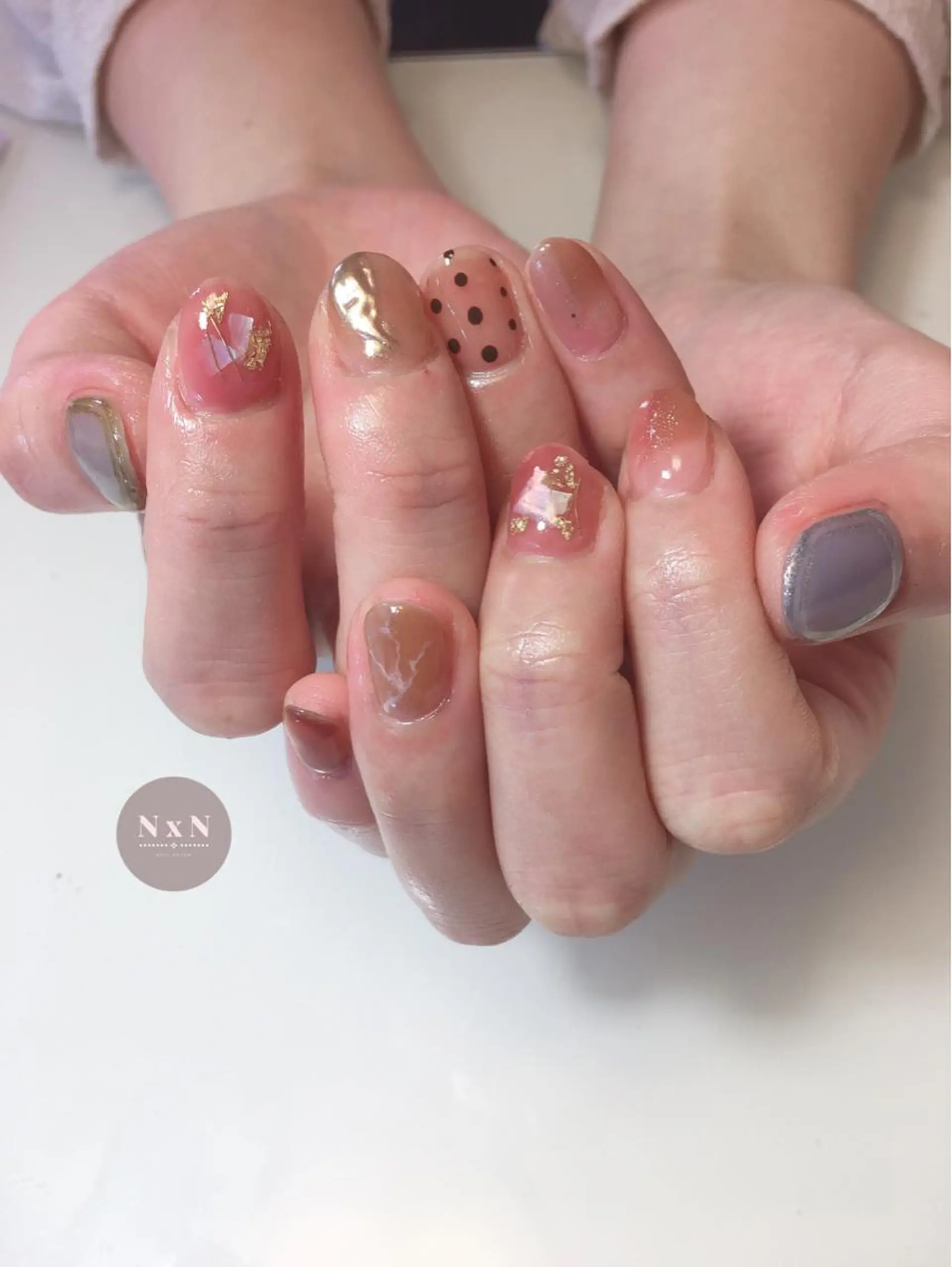 ネイル ジェルネイル ぷっくりネイル ハンドネイル nail salon N×Nのネイルデザイン