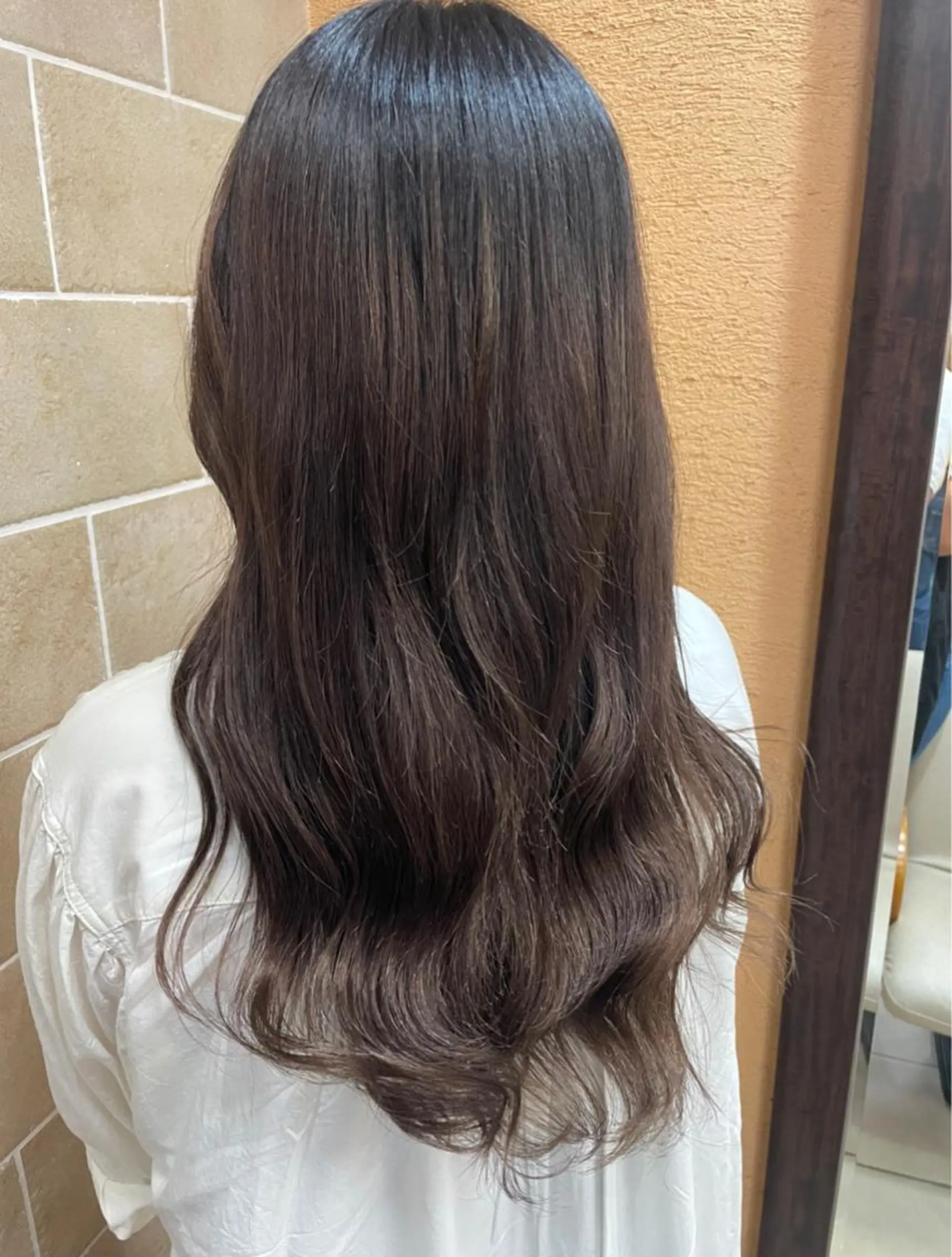 ロング カラー パーマ 透明感カラー✨艶髪 制作🌱山根あゆみのヘアスタイル