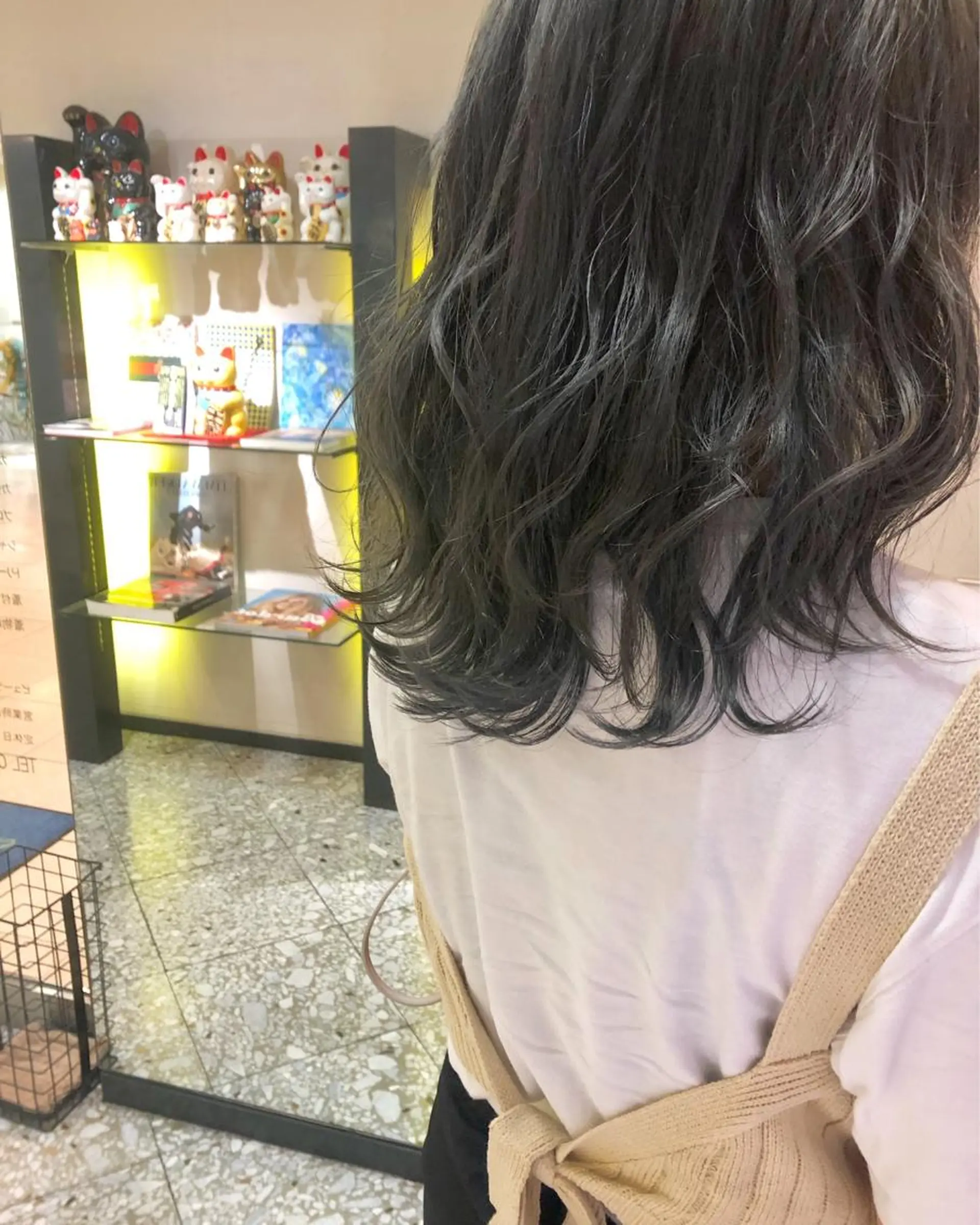 ミディアム カラー ヘアアレンジ ブリーチ ダブルカラー ボブ/ミニボブ/ 立河今日子のヘアスタイル