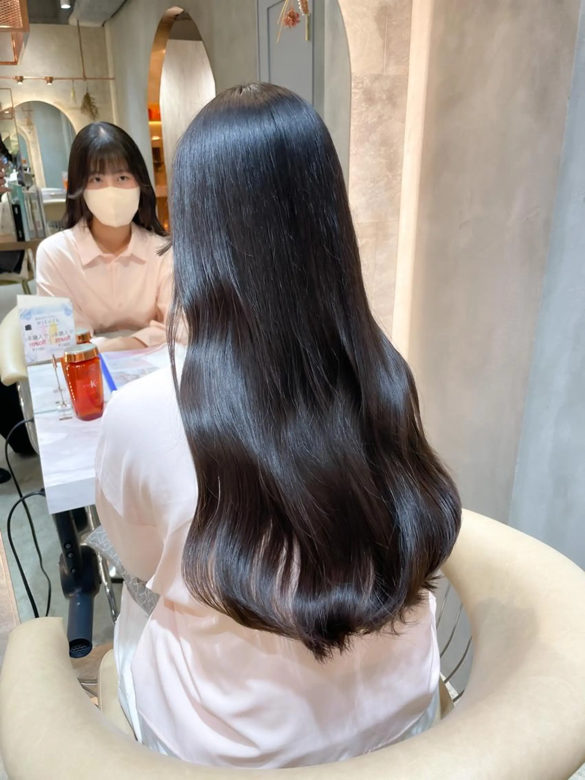 ロング カラー カット ヘアカラー 縮毛矯正 トリートメント レイヤー/韓国ヘア 縮毛矯正🫧鈴木颯のヘアスタイル