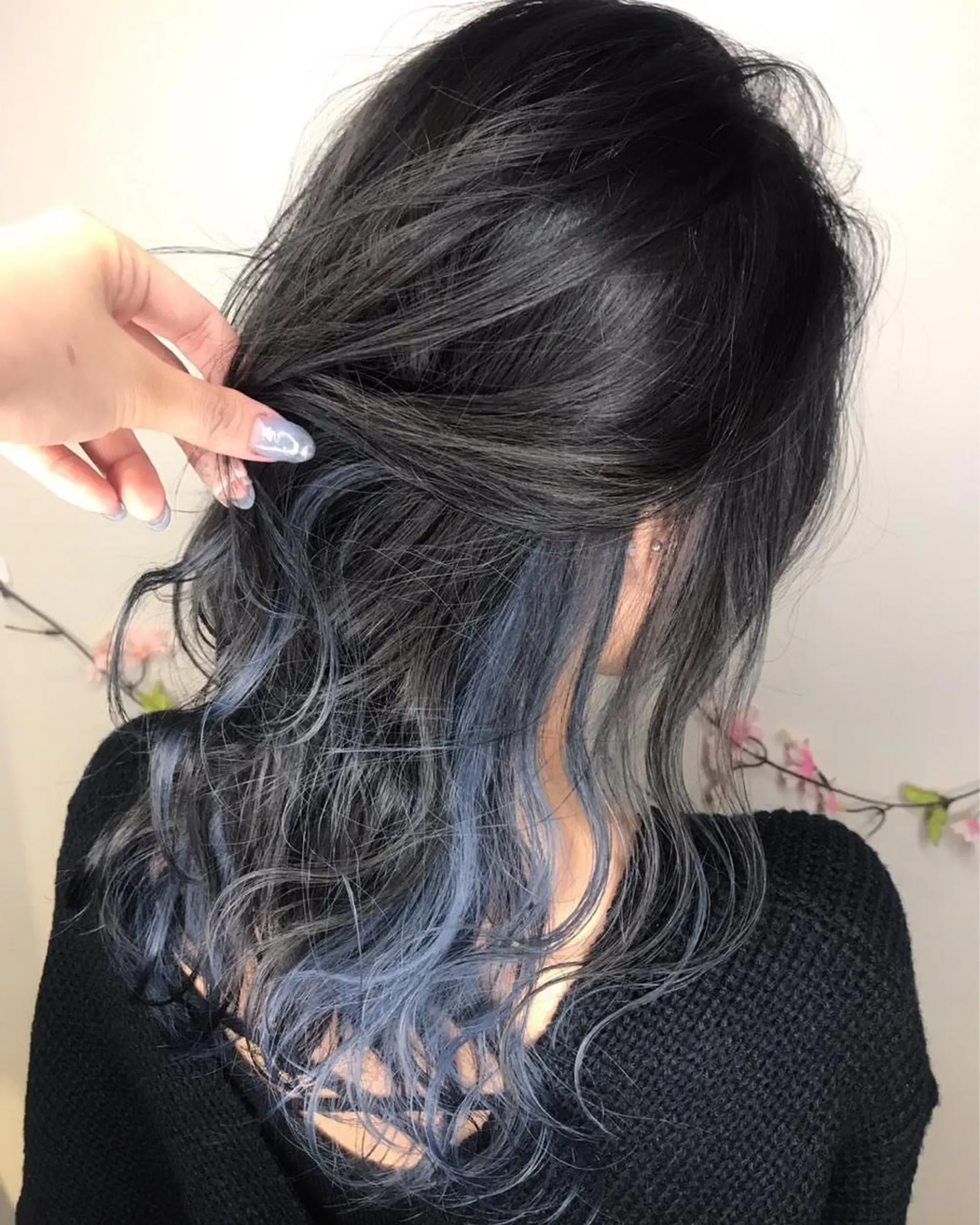 セミロング カラー 韓国風・ブリーチなし ・あり後藤 一斗店長のヘアスタイル