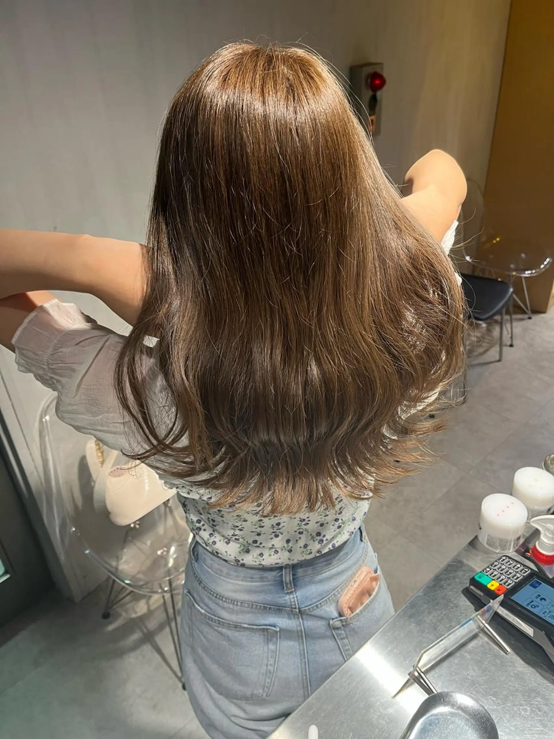 セミロング カット ヘアカラー トリートメント 💗レイヤーショート ボブ艶髪/竜也💗のヘアスタイル