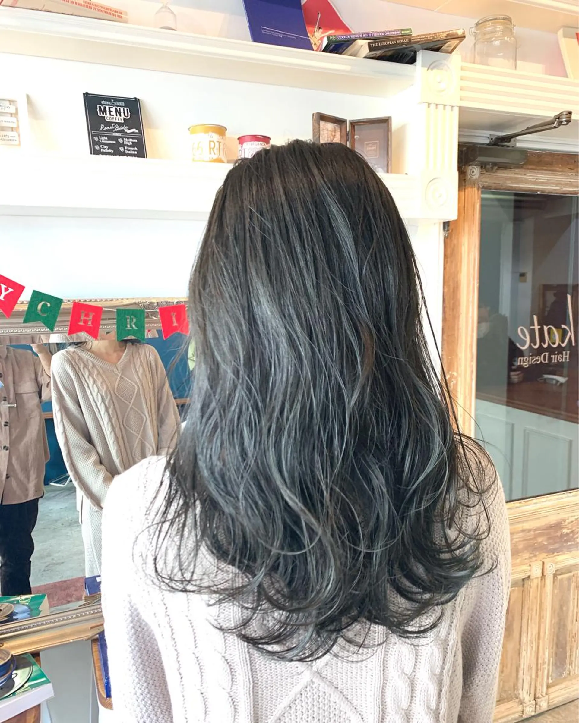 セミロング アッシュ ヘアカラー トリートメント ヘッドスパ ヘアセット 大宮/山口 竣也のヘアスタイル