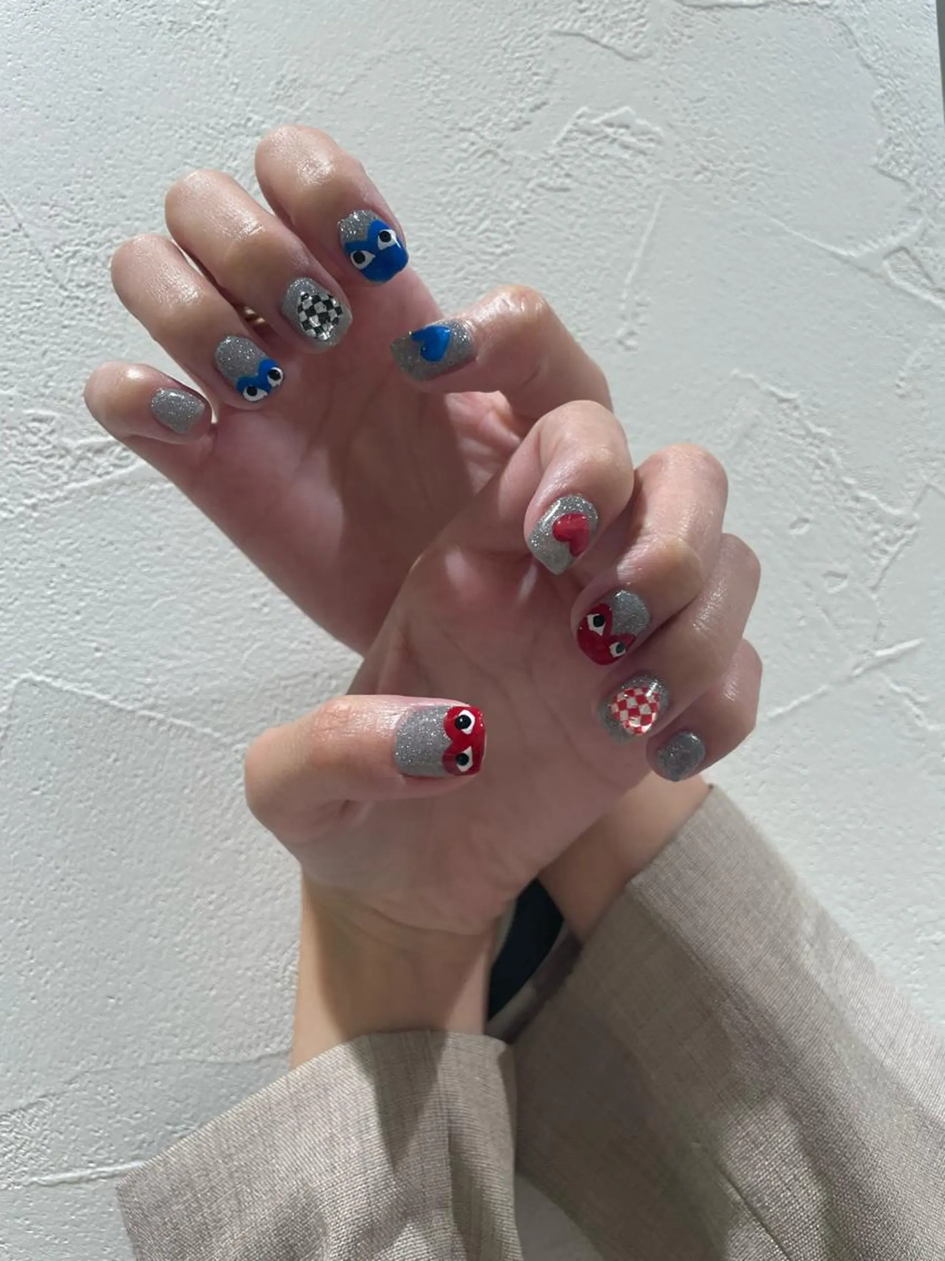 ネイル ハンドネイル 束感まつ毛/ネイル/ LED♥KIRARAのマツエク・マツパデザイン