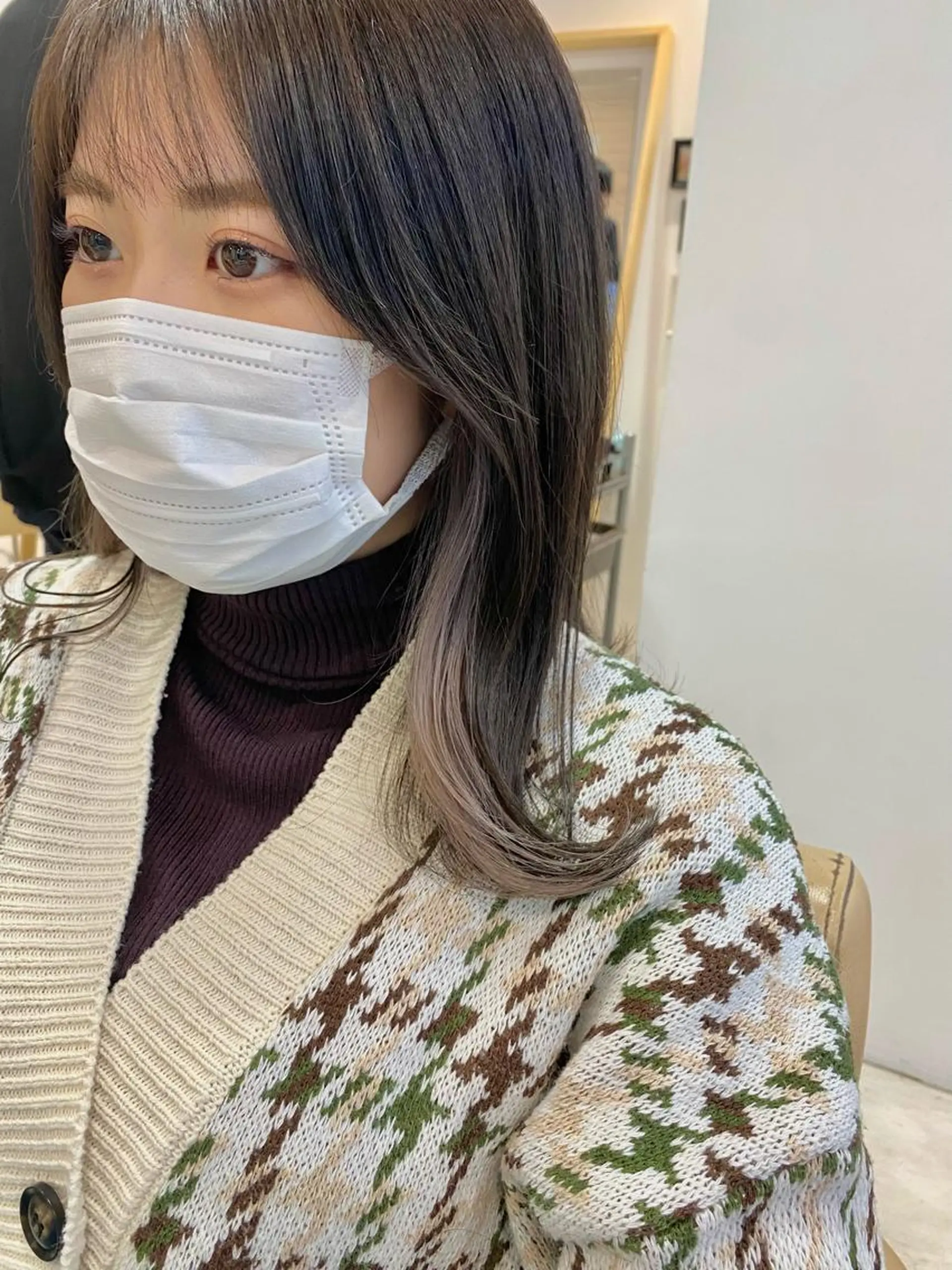 ミディアム カット ヘアカラー トリートメント 荒木 たけるのヘアスタイル