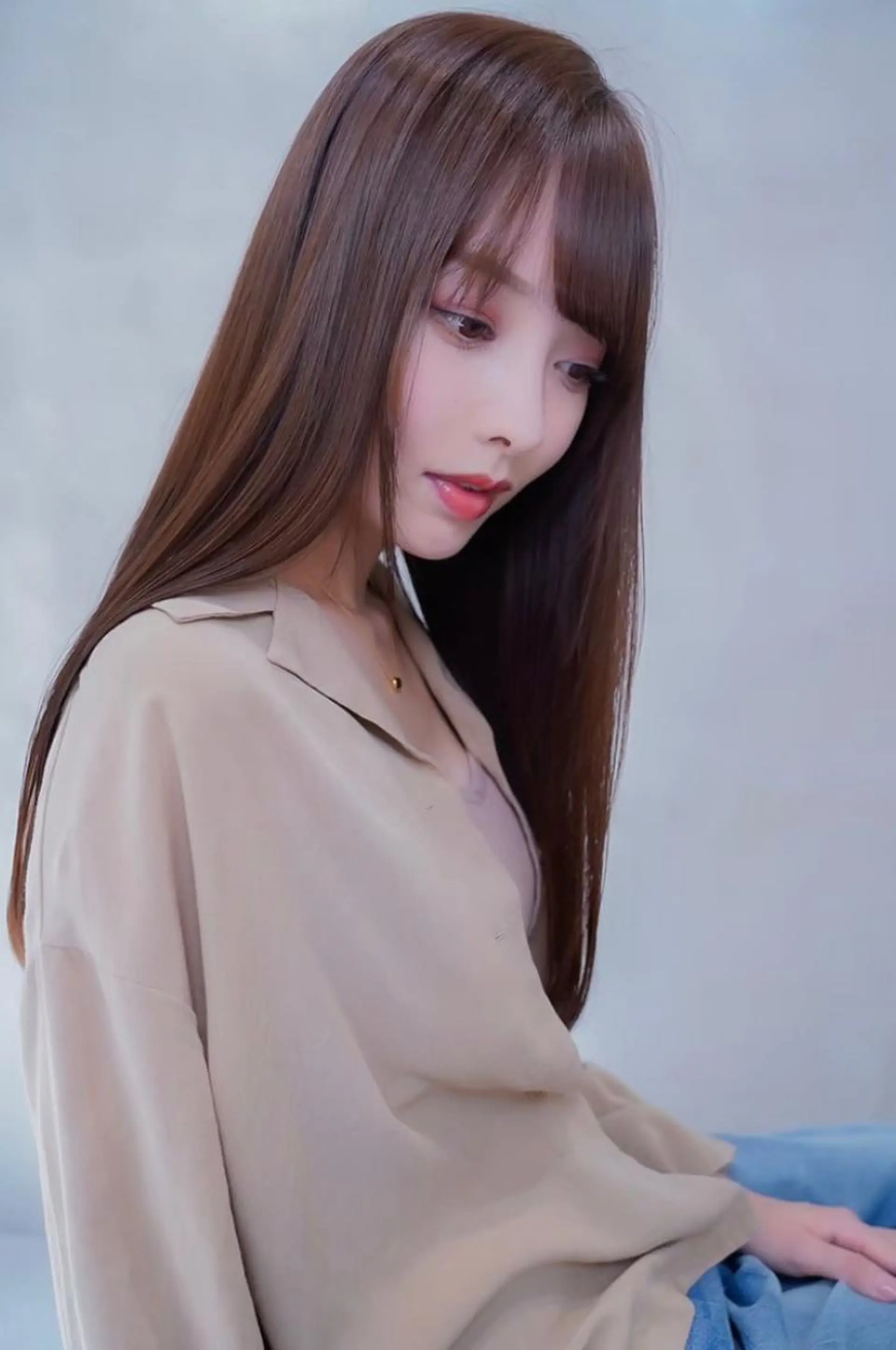 セミロング パーマ ヘアアレンジ Ameri/髪質改善 /韓国ヘア🇰🇷のヘアスタイル