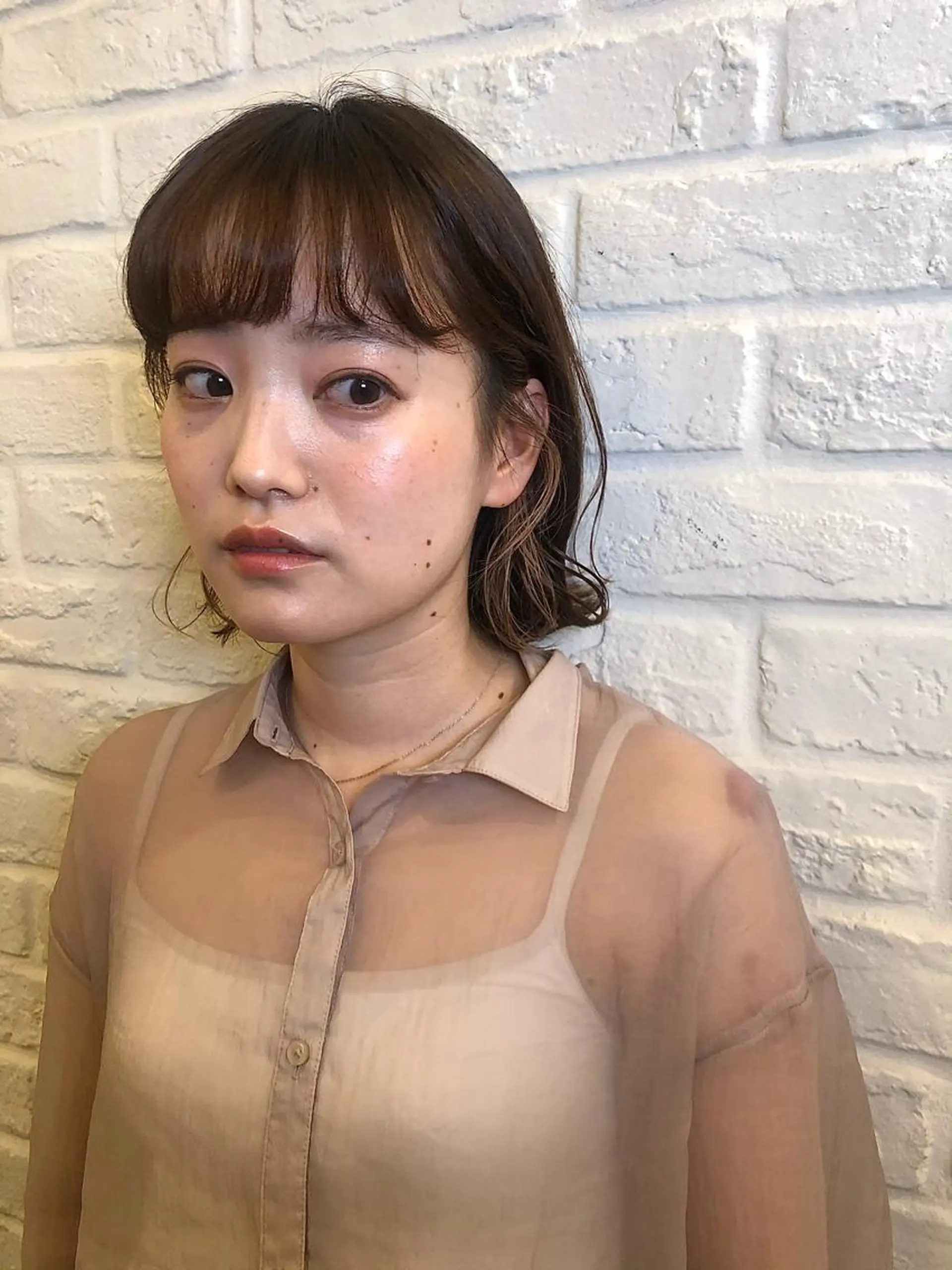 ミディアム ヘアアレンジ 抜け感perm🌐 ｜kazaneのヘアスタイル