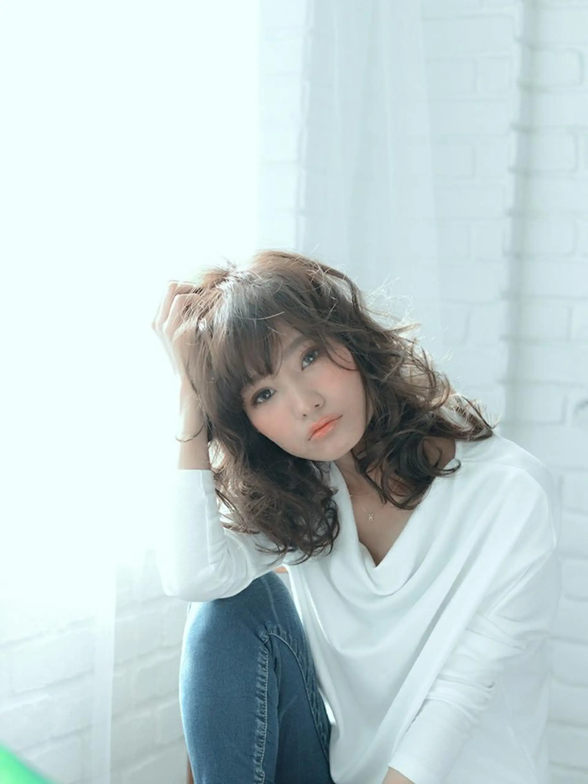 セミロング カラー パーマ designer ITOのヘアスタイル