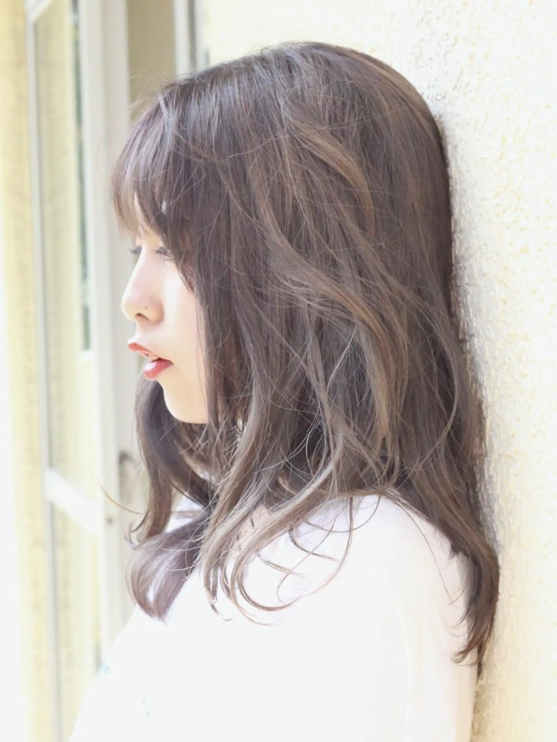 カラー ベージュカラー ダブルカラー ピンクカラー ピンクベージュ ☕️ベージュカラー 内藤光哉☕️のヘアスタイル