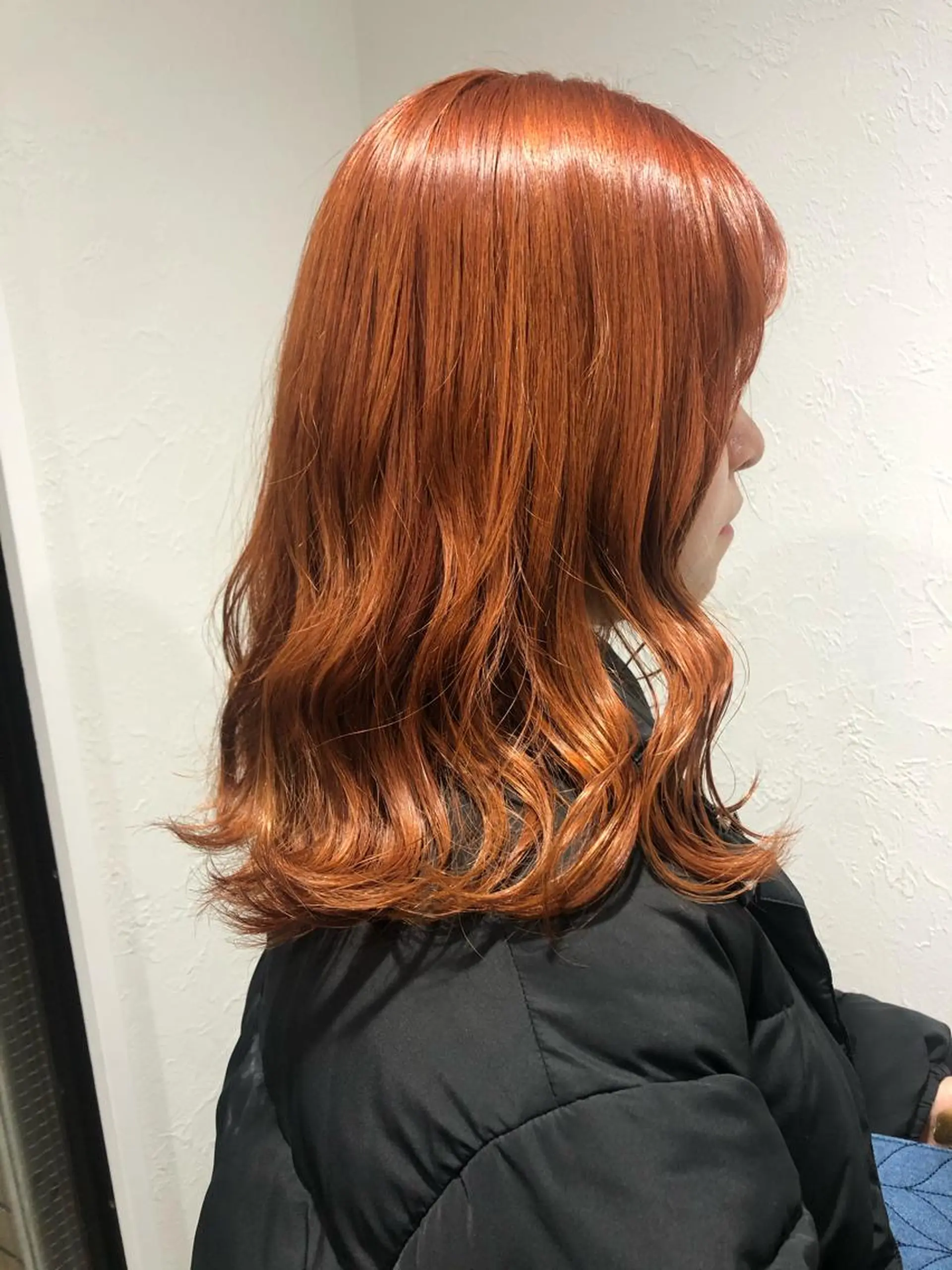 セミロング カラー ブリーチ オレンジ ヘアカラー 2nd所属・🤍2nd🤍田所 美希のヘアスタイル